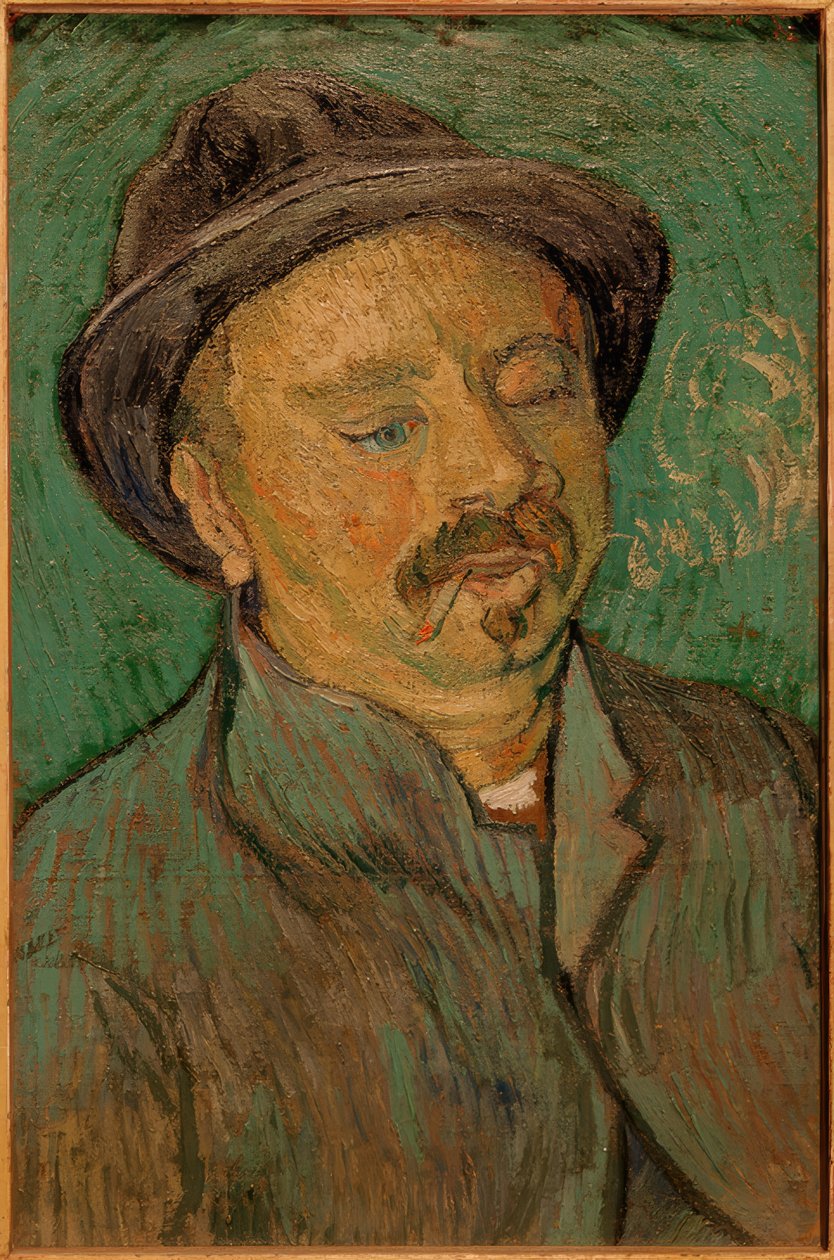 Retrato de un hombre tuerto de Vincent van Gogh