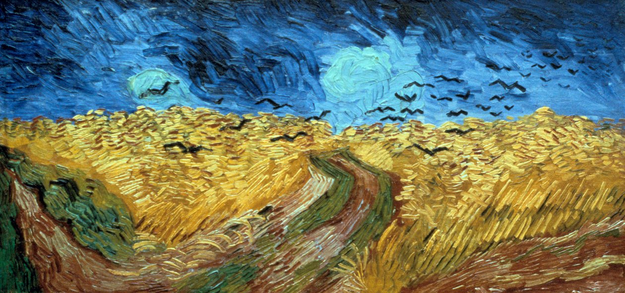 Cuervos sobre campo de trigo, 1890 de Vincent van Gogh