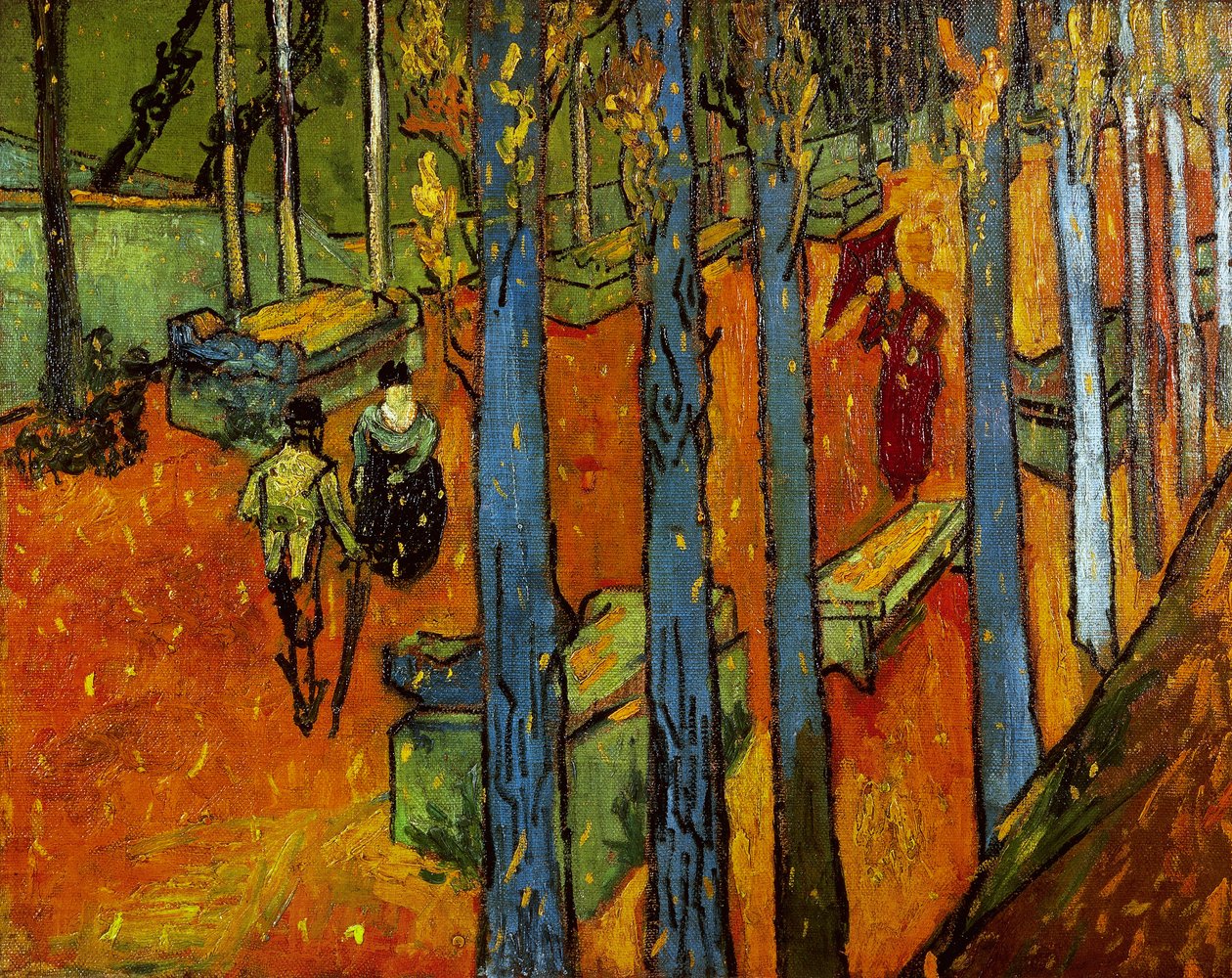 Hojas caídas (Les Alyscamps) de Vincent van Gogh