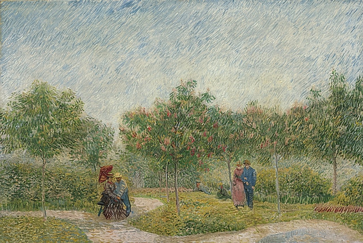 Jardín con parejas: Square Saint-Pierre de Vincent van Gogh