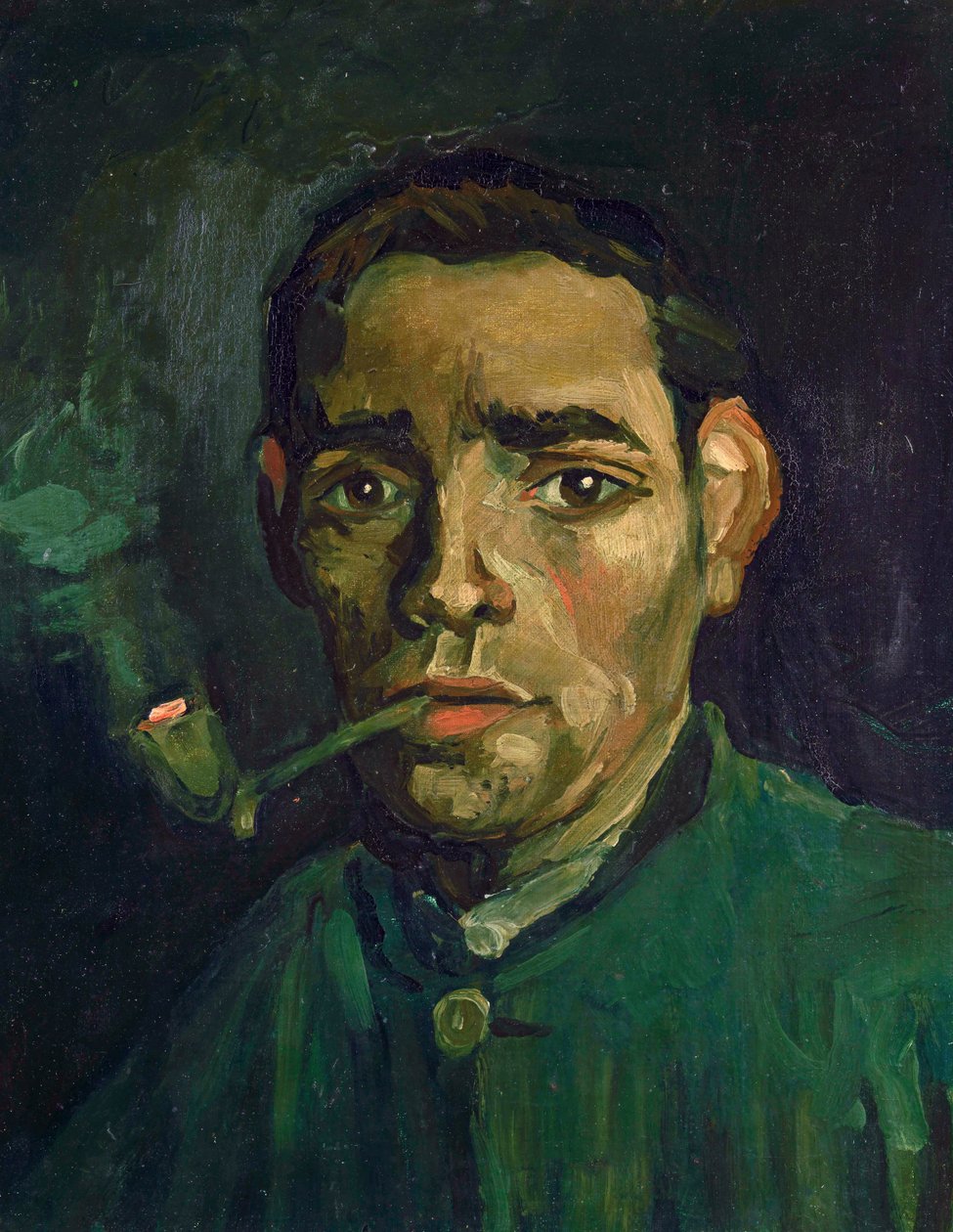 Cabeza de un hombre (1884-5) de Vincent van Gogh