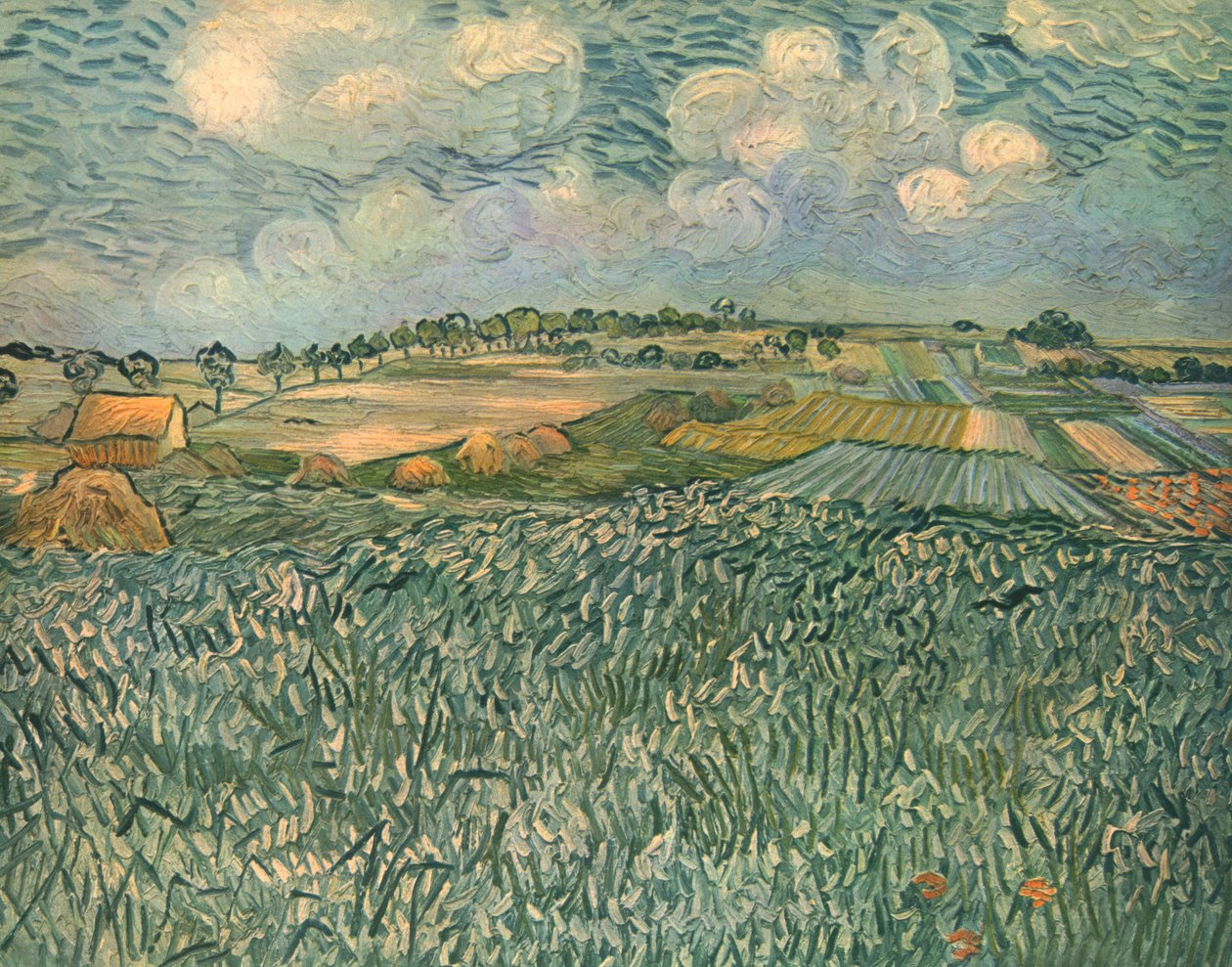 Paisaje cerca de Auvers, junio de 1890, 1947 de Vincent van Gogh