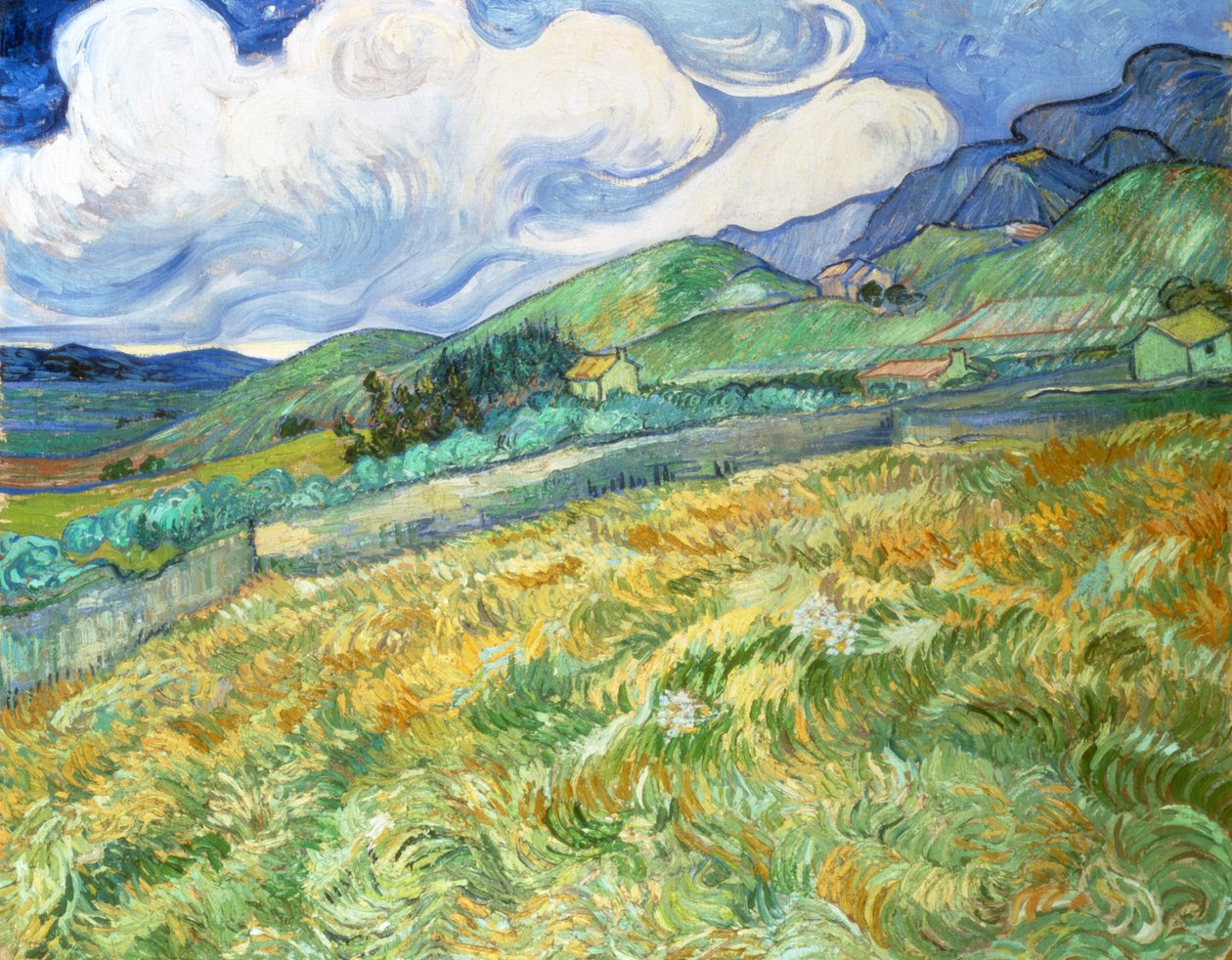 Paisaje de Saint-Remy de Vincent van Gogh