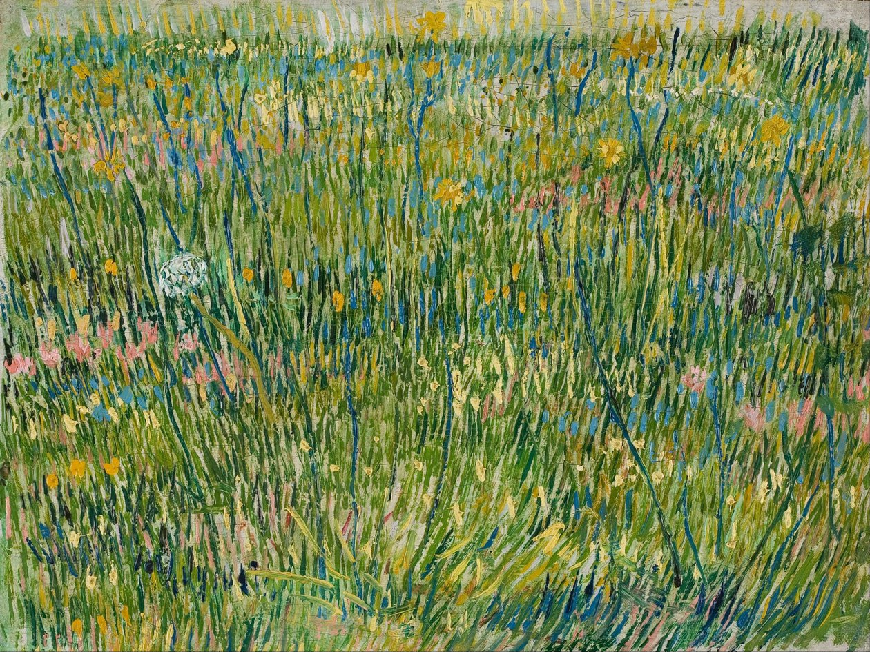 Parche de hierba de Vincent van Gogh