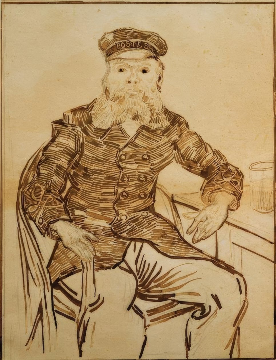 Retrato de Joseph Roulin de Vincent van Gogh