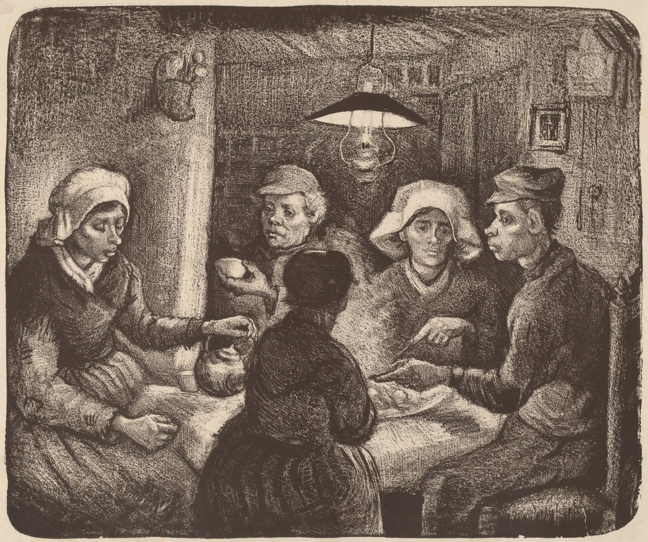 Los Comedores de Patatas de Vincent van Gogh