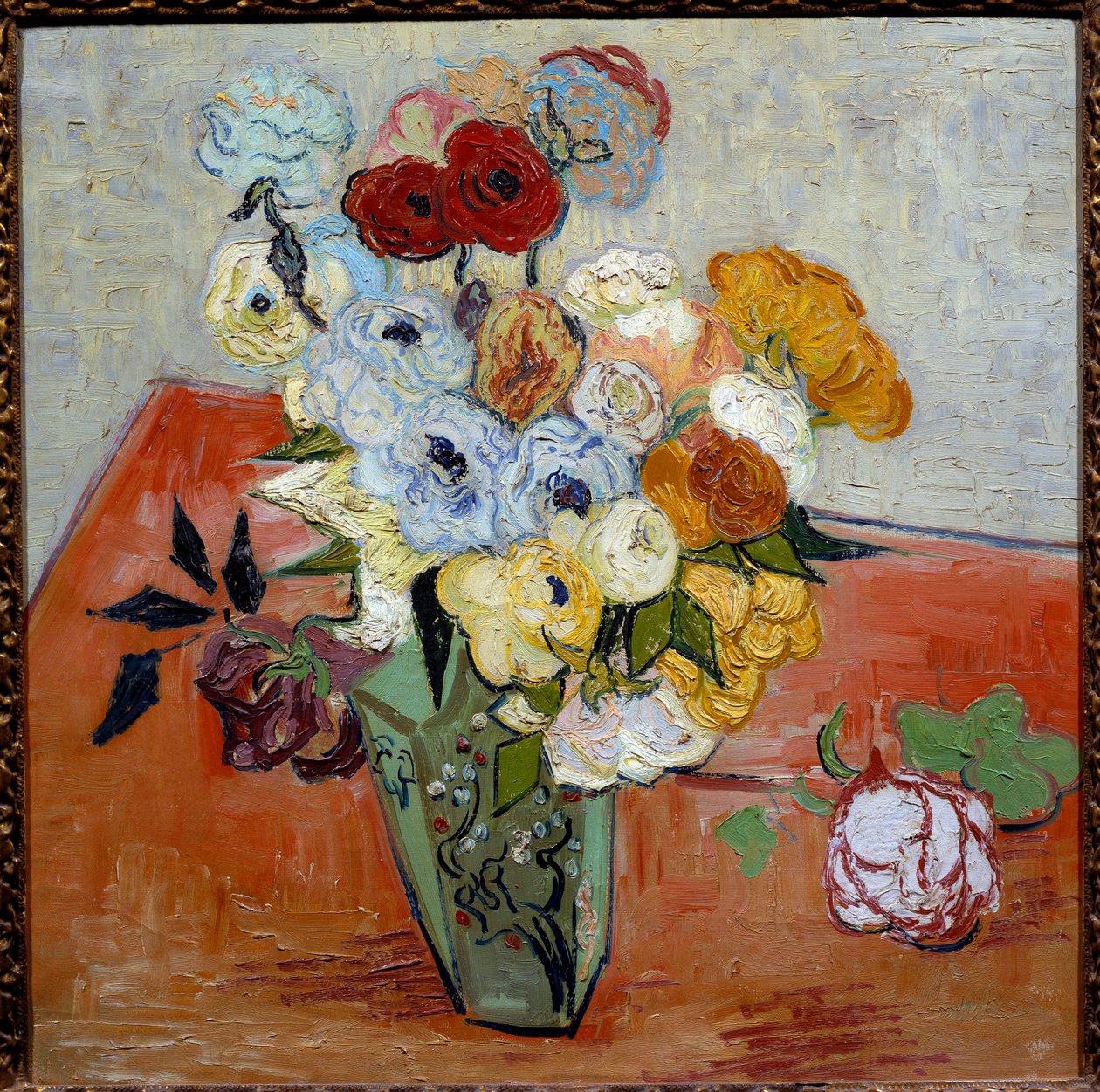 Rosas y anémonas de Vincent van Gogh