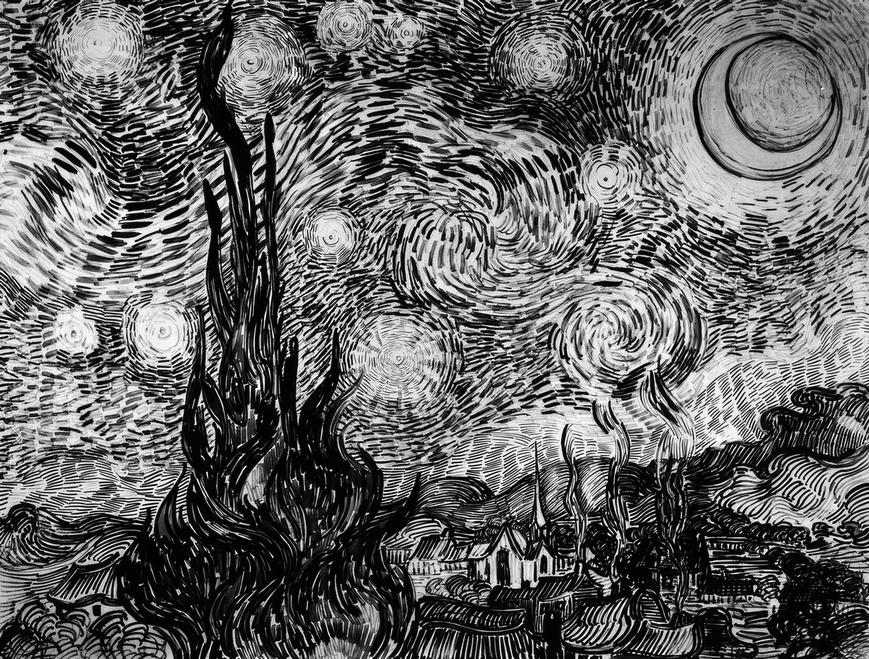 Noche estrellada de Vincent van Gogh