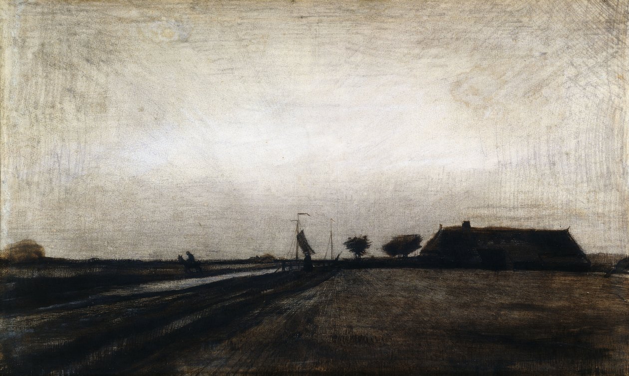 Amanecer; Le Lever du Soleil, 1883 de Vincent van Gogh
