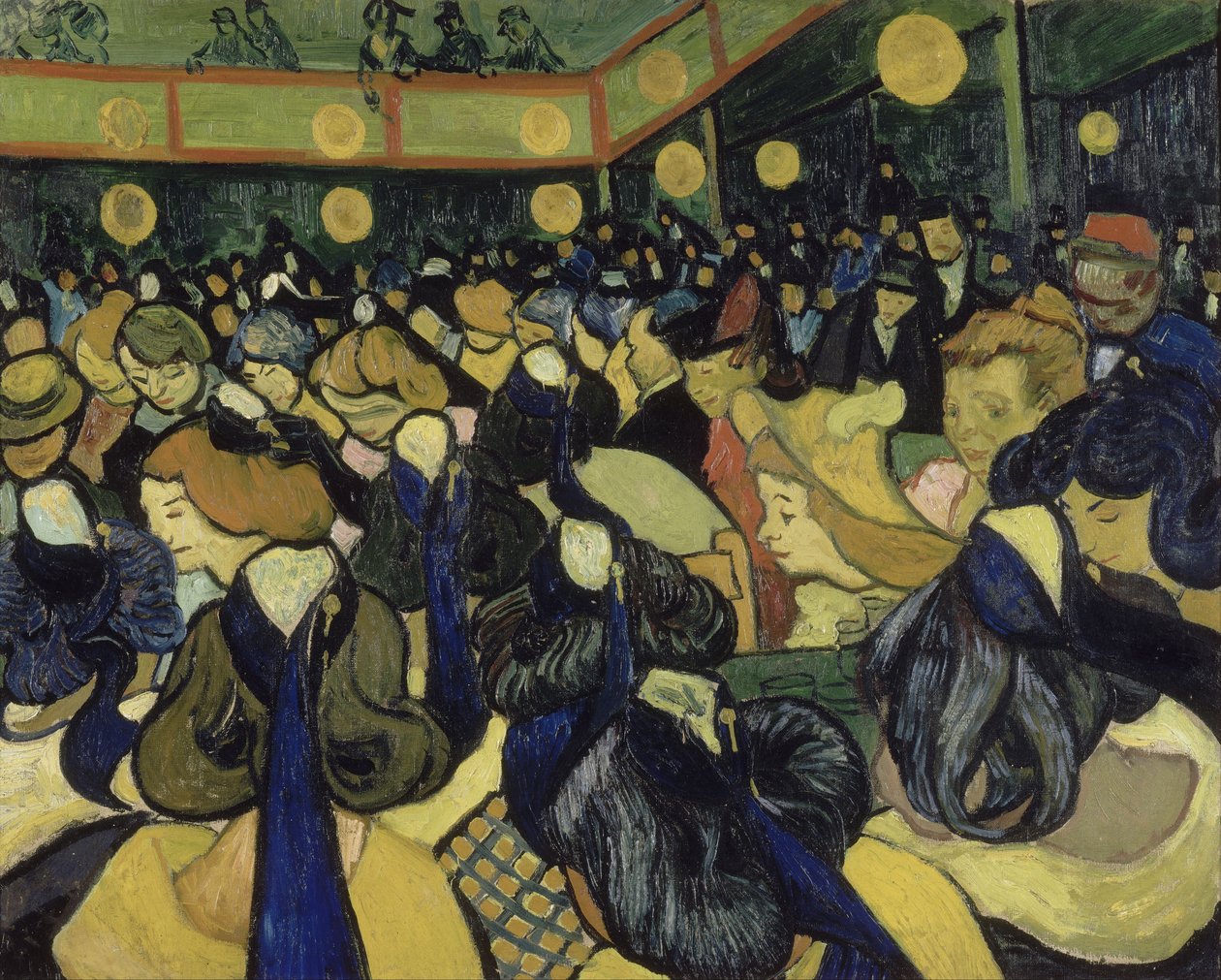 El salón de baile en Arles de Vincent van Gogh