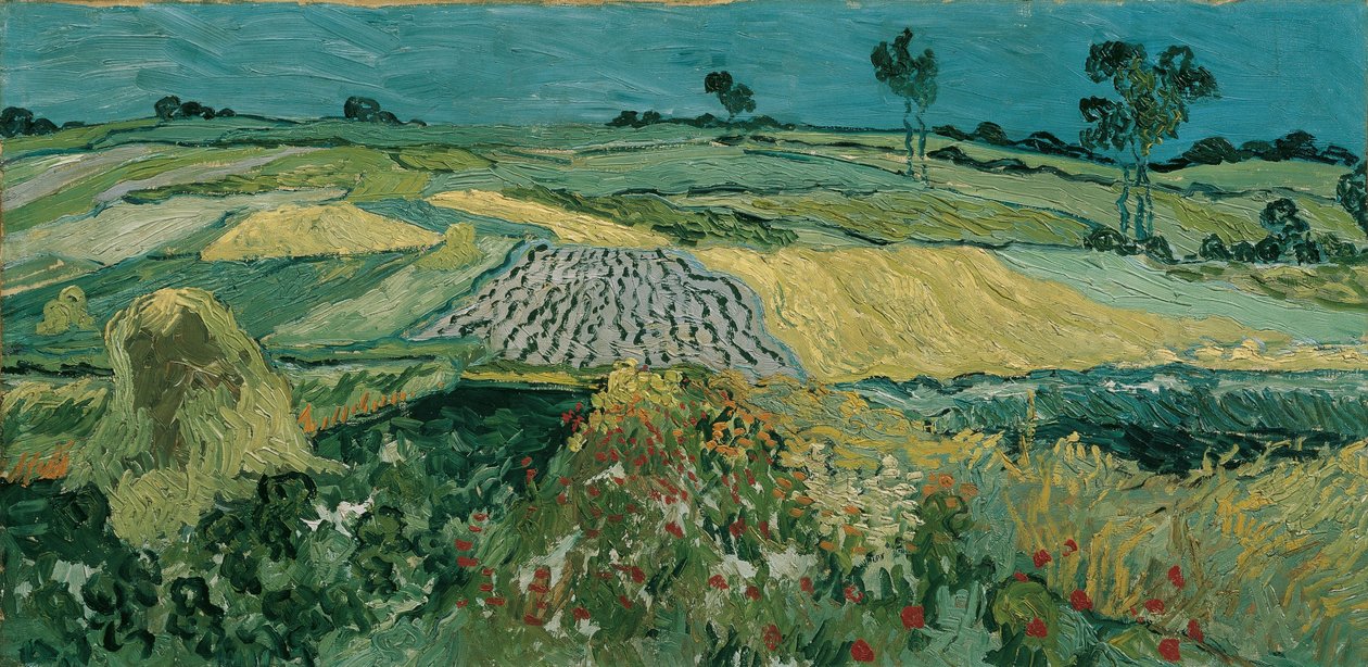 La llanura de Auvers de Vincent van Gogh