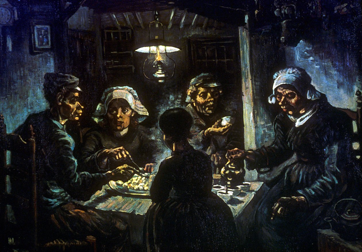 Los comedores de patatas de Vincent van Gogh