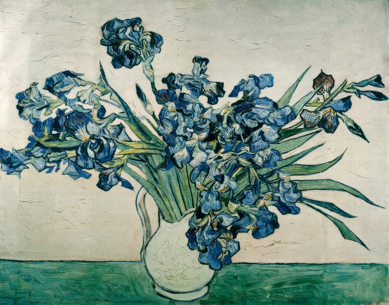 Jarrón con lirios espada de Vincent van Gogh