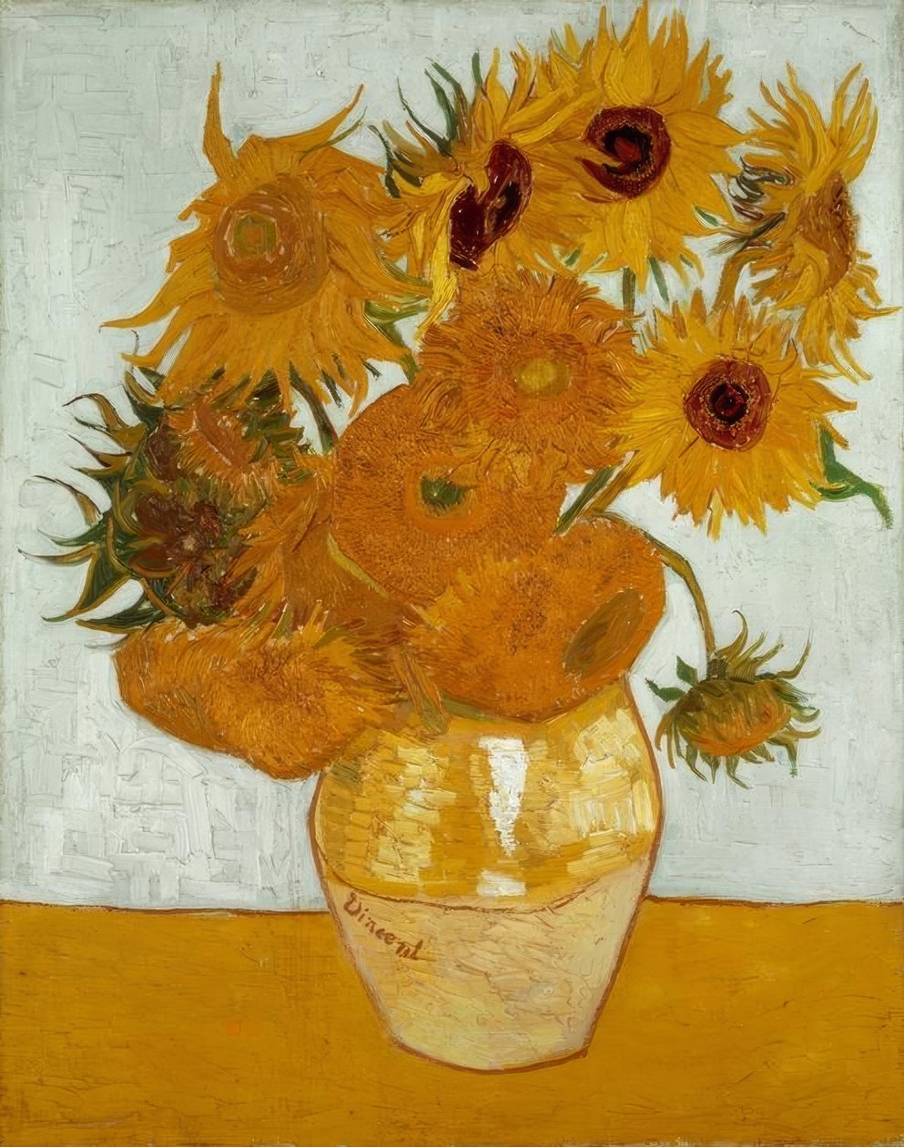 Jarrón con Girasoles de Vincent van Gogh