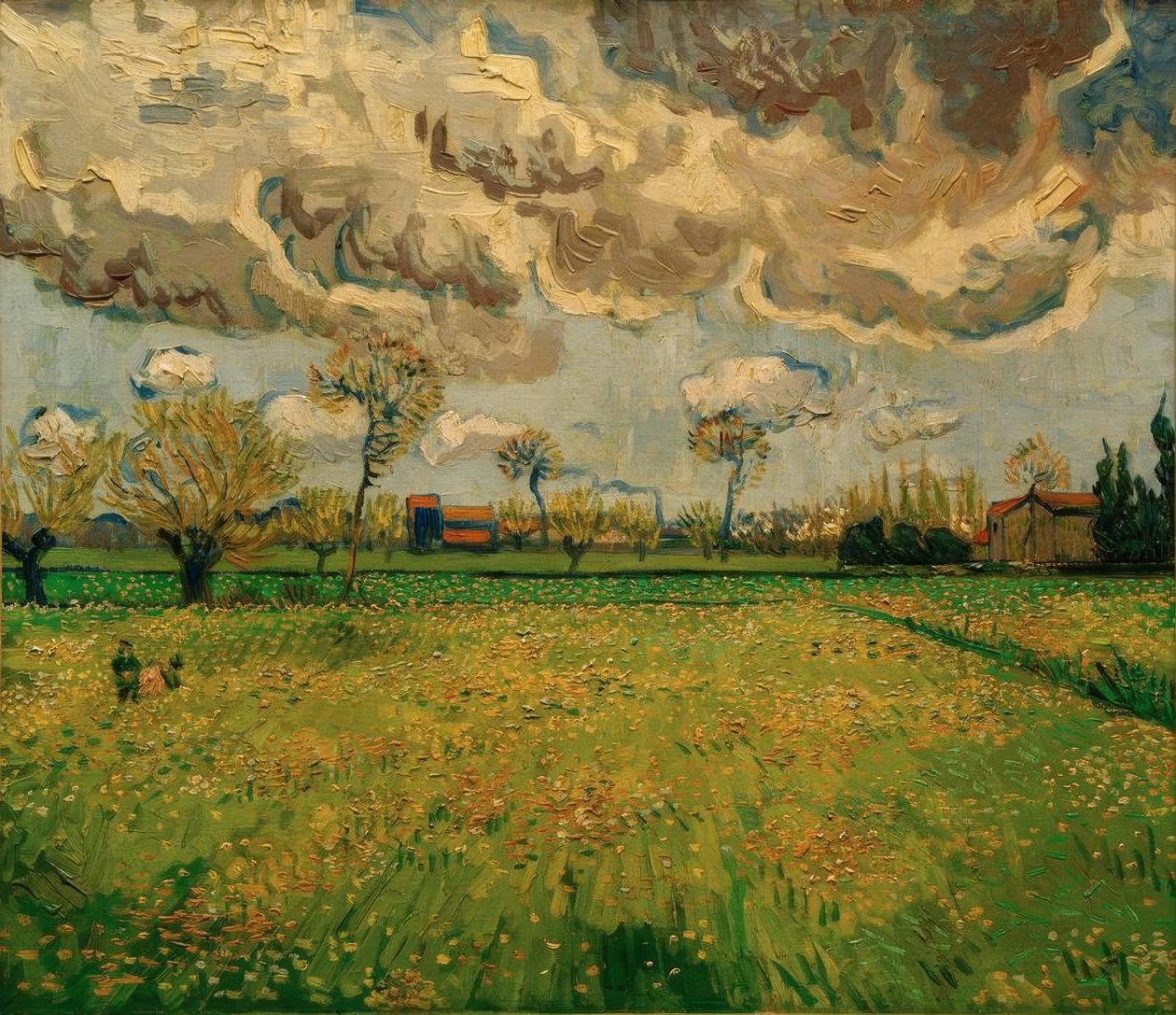 Praderas (Arles) de Vincent van Gogh