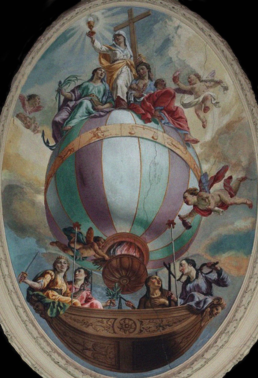 Virtud en un Globo de Vincenzo Angelo Orelli