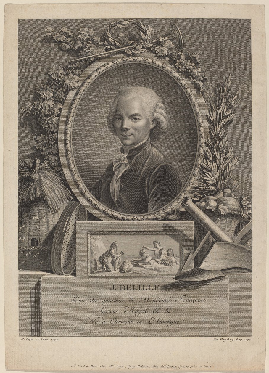 Jacques Delille de Vincenzo Vangelisti after André Pujos