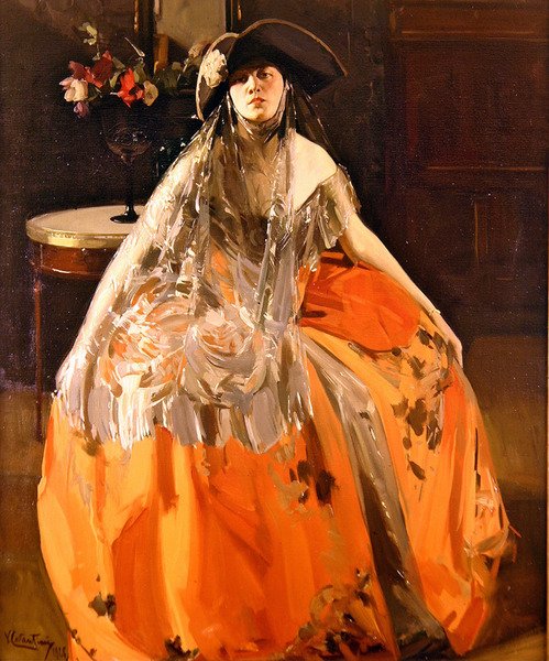 Retrato de una mujer de Virgilio Constantini