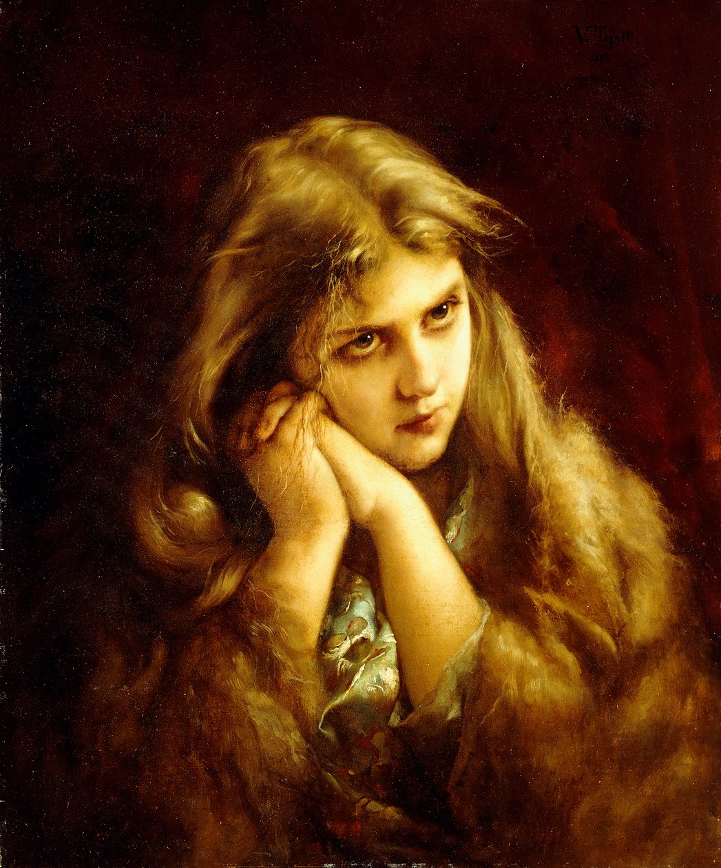 Un momento pensativo, 1882 de Virgilio Tojetti