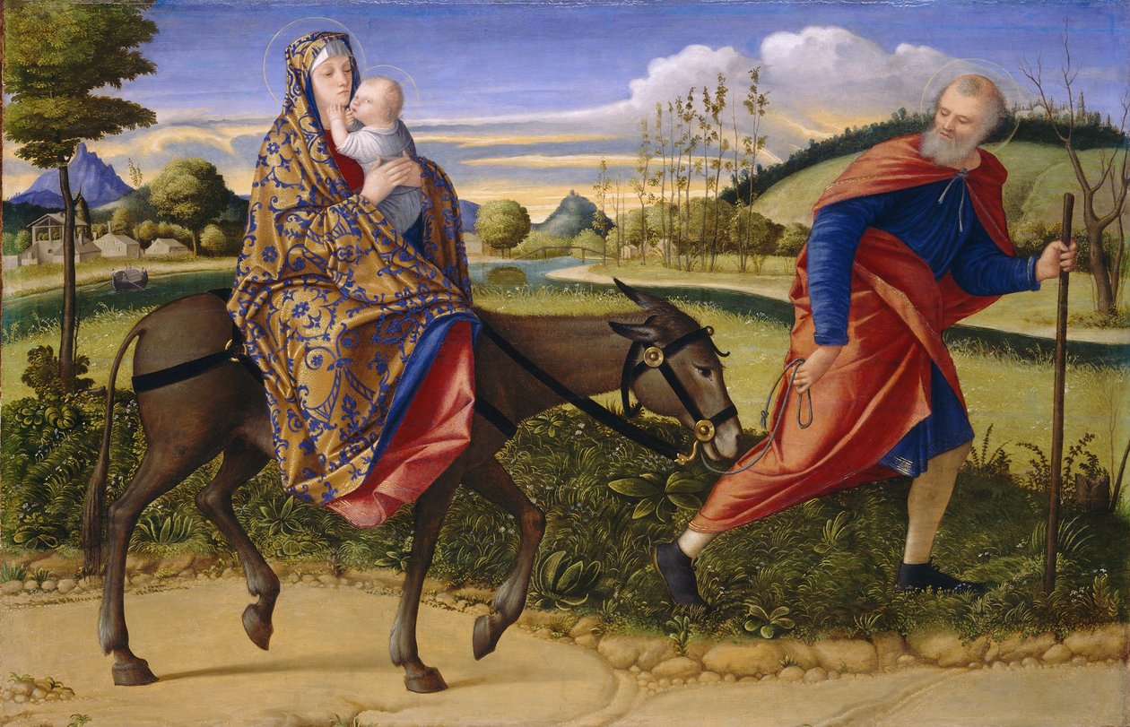Huida a Egipto de Vittore Carpaccio