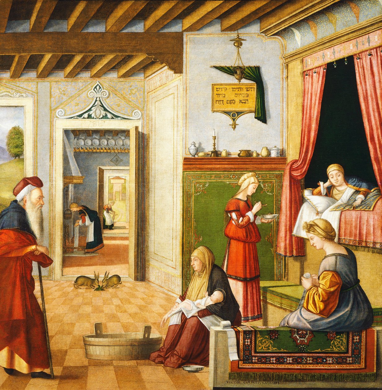 Natividad de la Virgen de Vittore Carpaccio