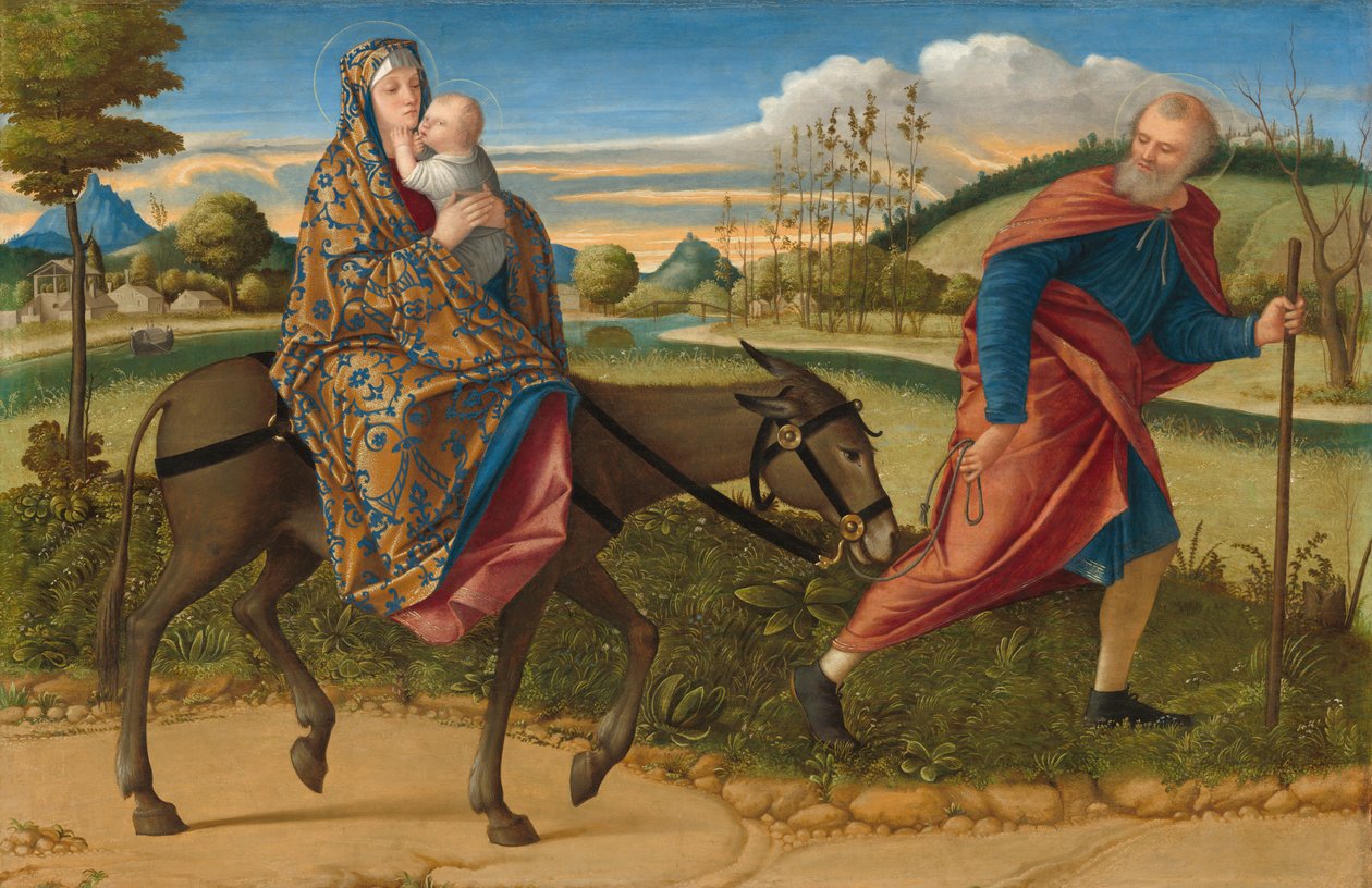 La huida a Egipto de Vittore Carpaccio