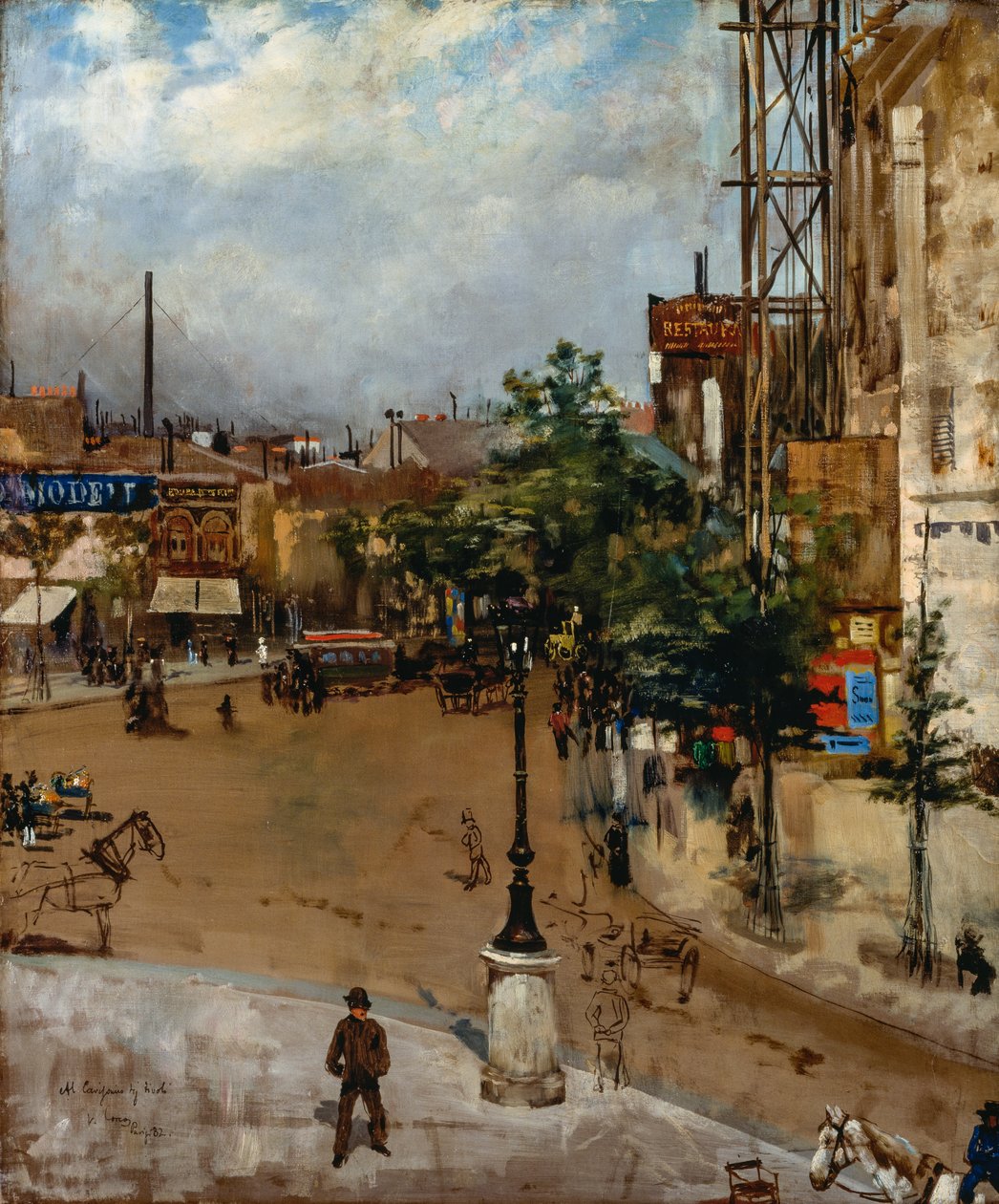 Calle parisina de Vittorio Matteo Corcos
