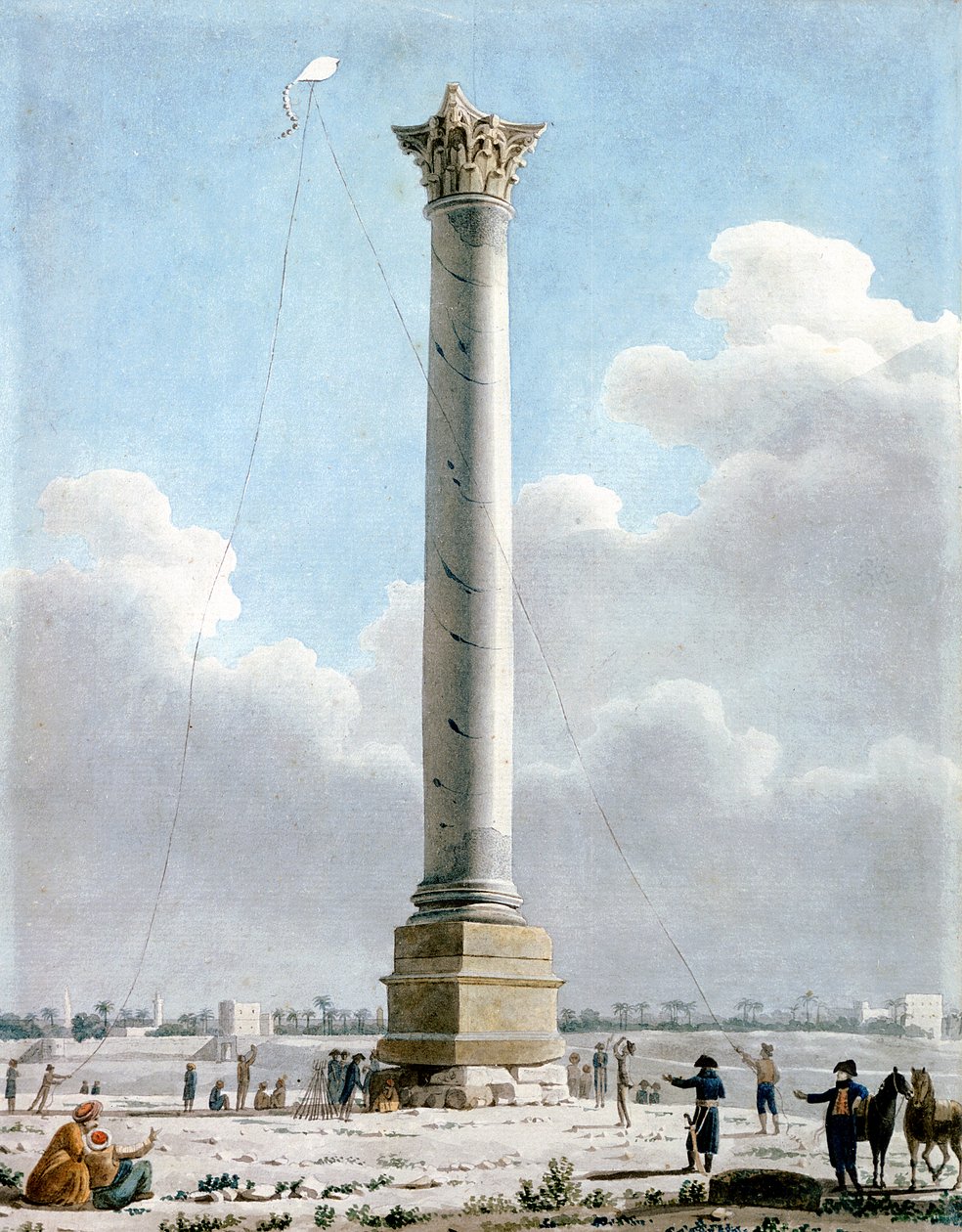 Columna de Pompeyo, Alejandría 1798, 1798 de Vivant Denon