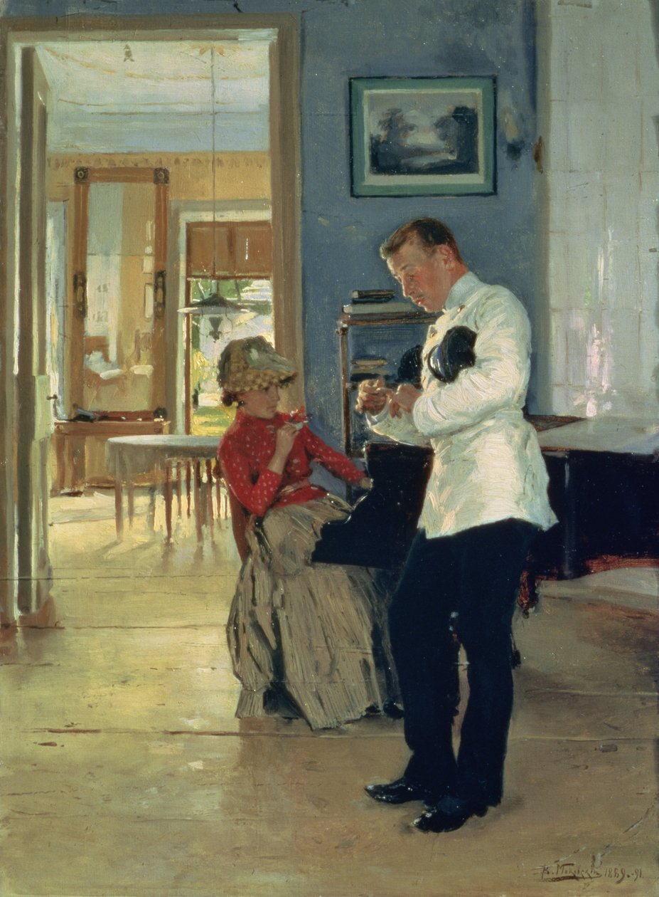 Declaración de amor, 1889-91 de Vladimir Egorovic Makovsky