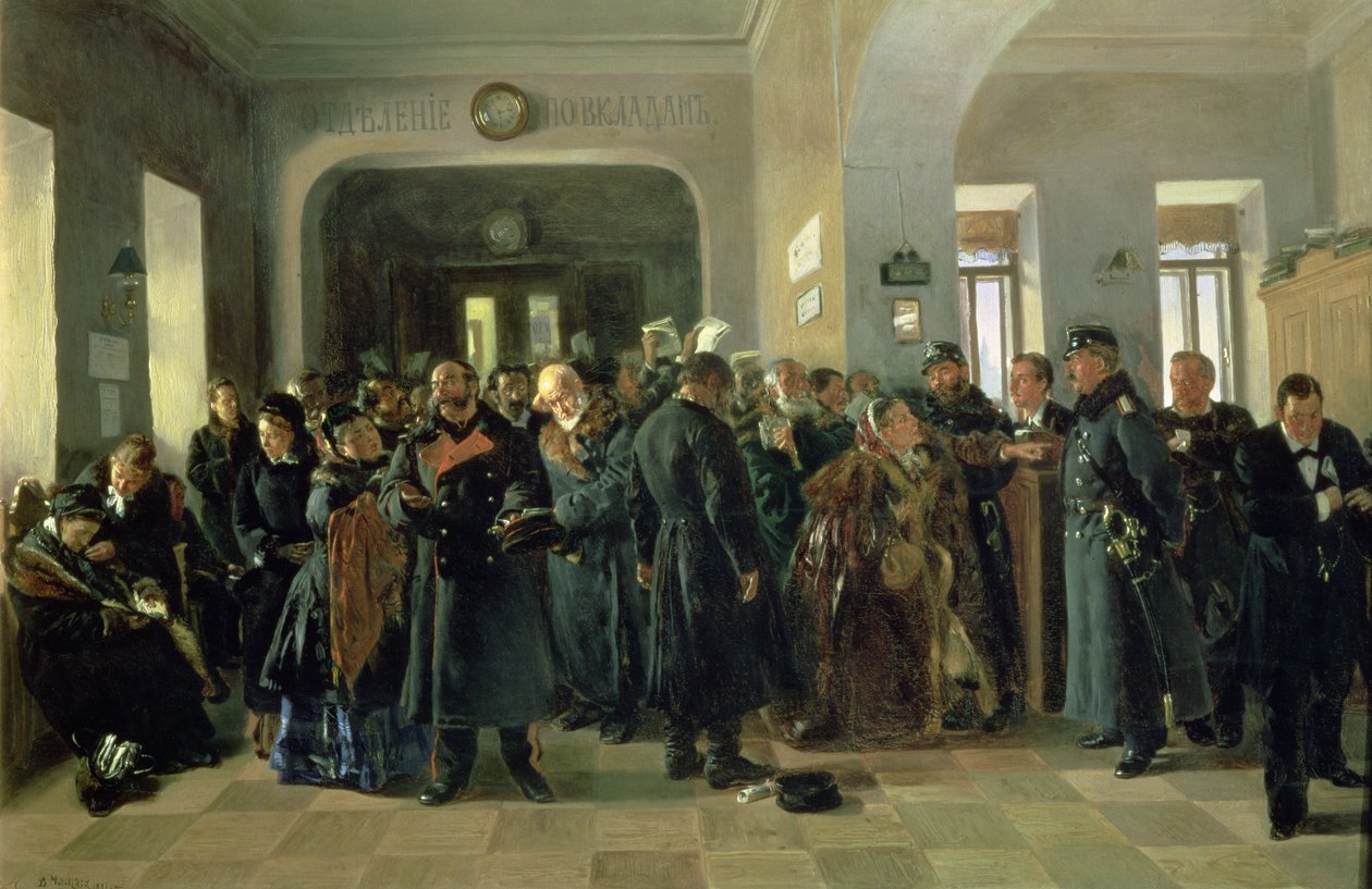 El colapso de un banco, 1881 de Vladimir Egorovic Makovsky