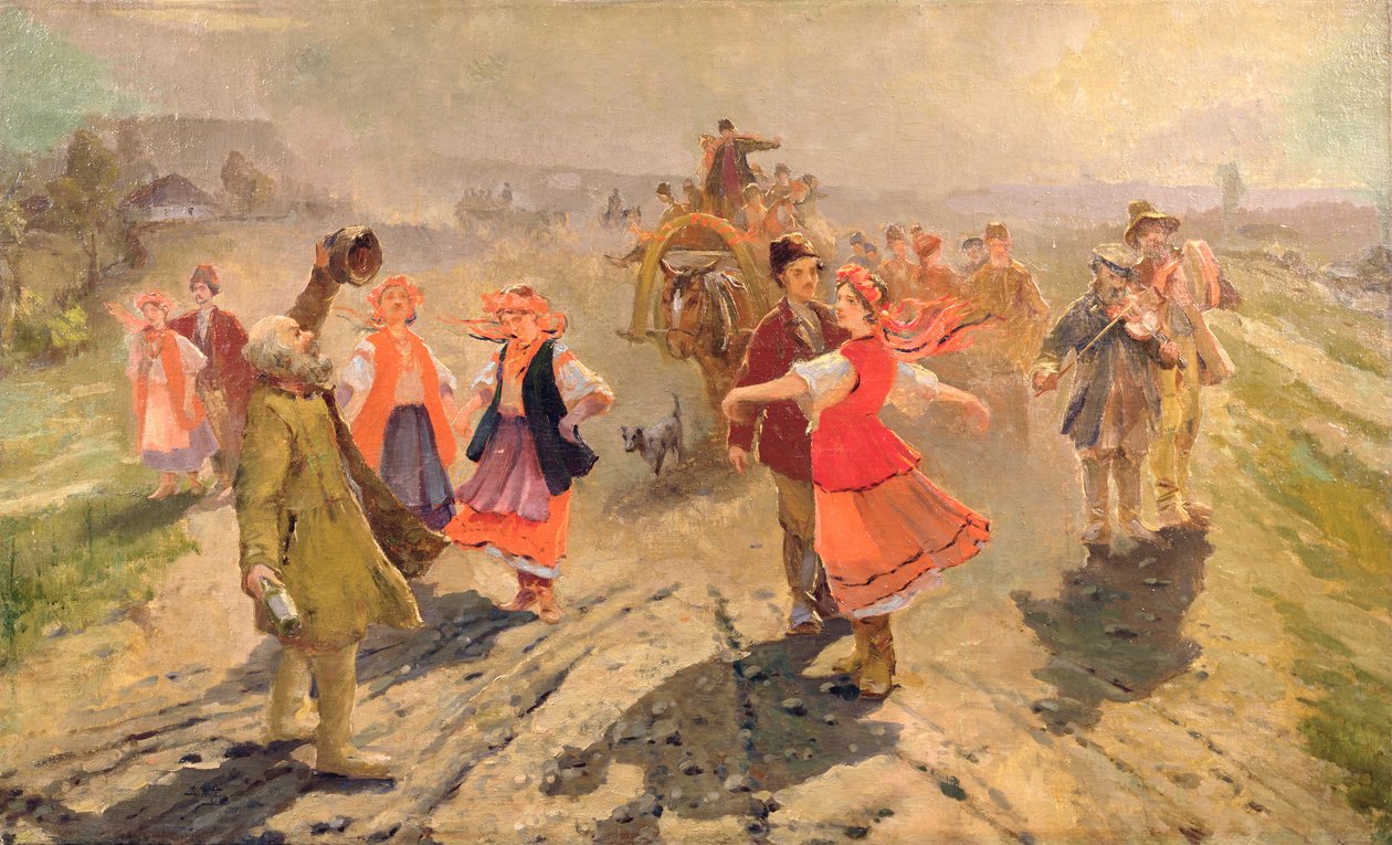 Procesión de bodas en la región de Orel de Vladimir Egorovic Makovsky