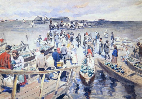 Transportando las sandías de Vladimir Egorovic Makovsky