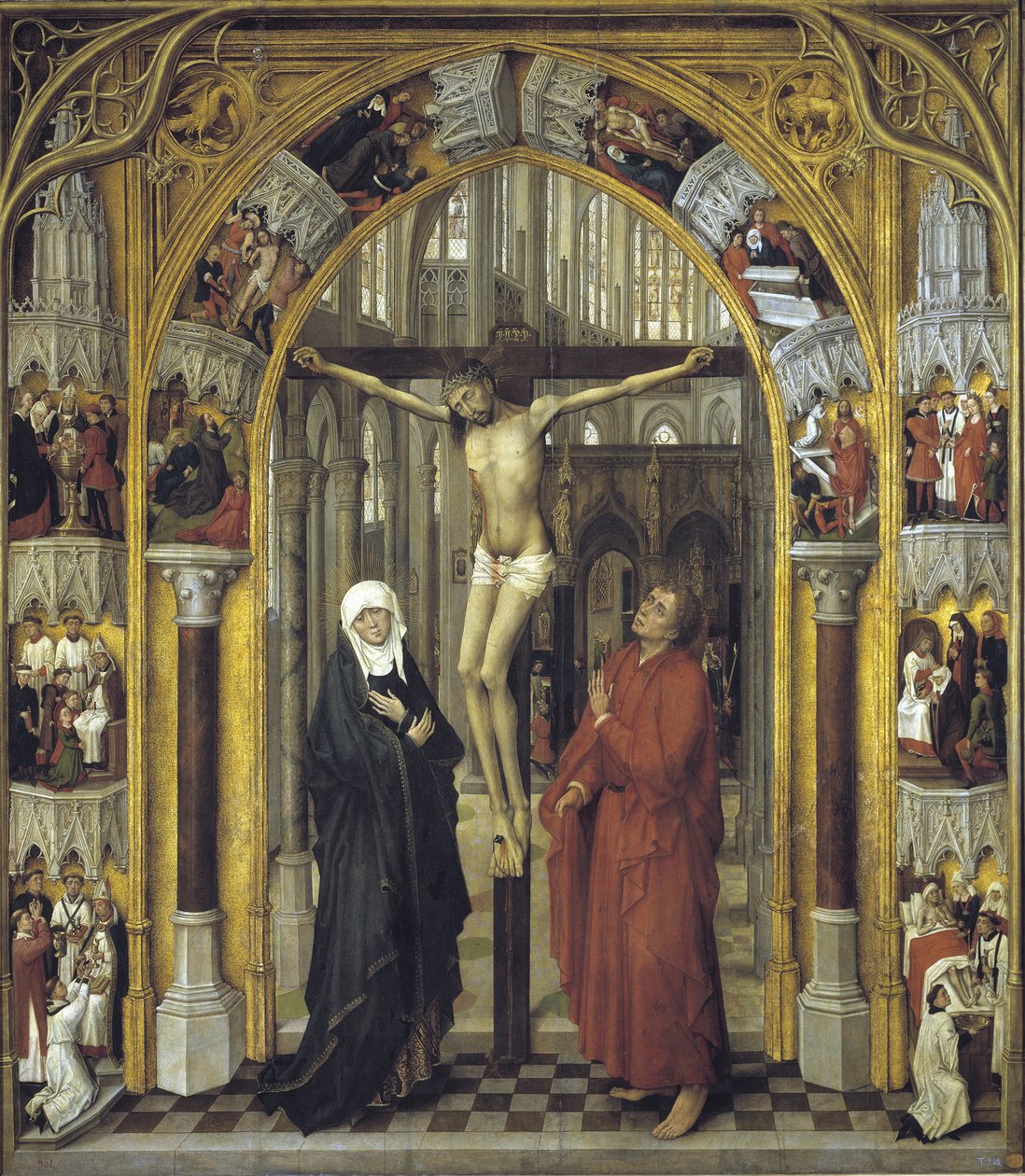 Tríptico de la redención: La crucifixión de Vrancke van der Stockt