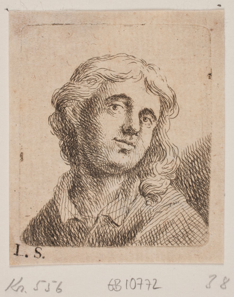 Retrato de un joven de W.A. Müller