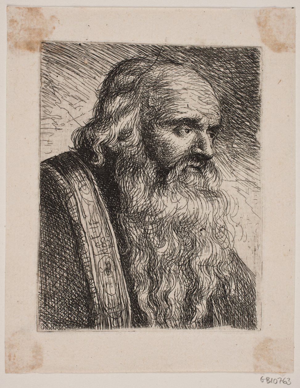 Un hombre clerical de W.A. Müller