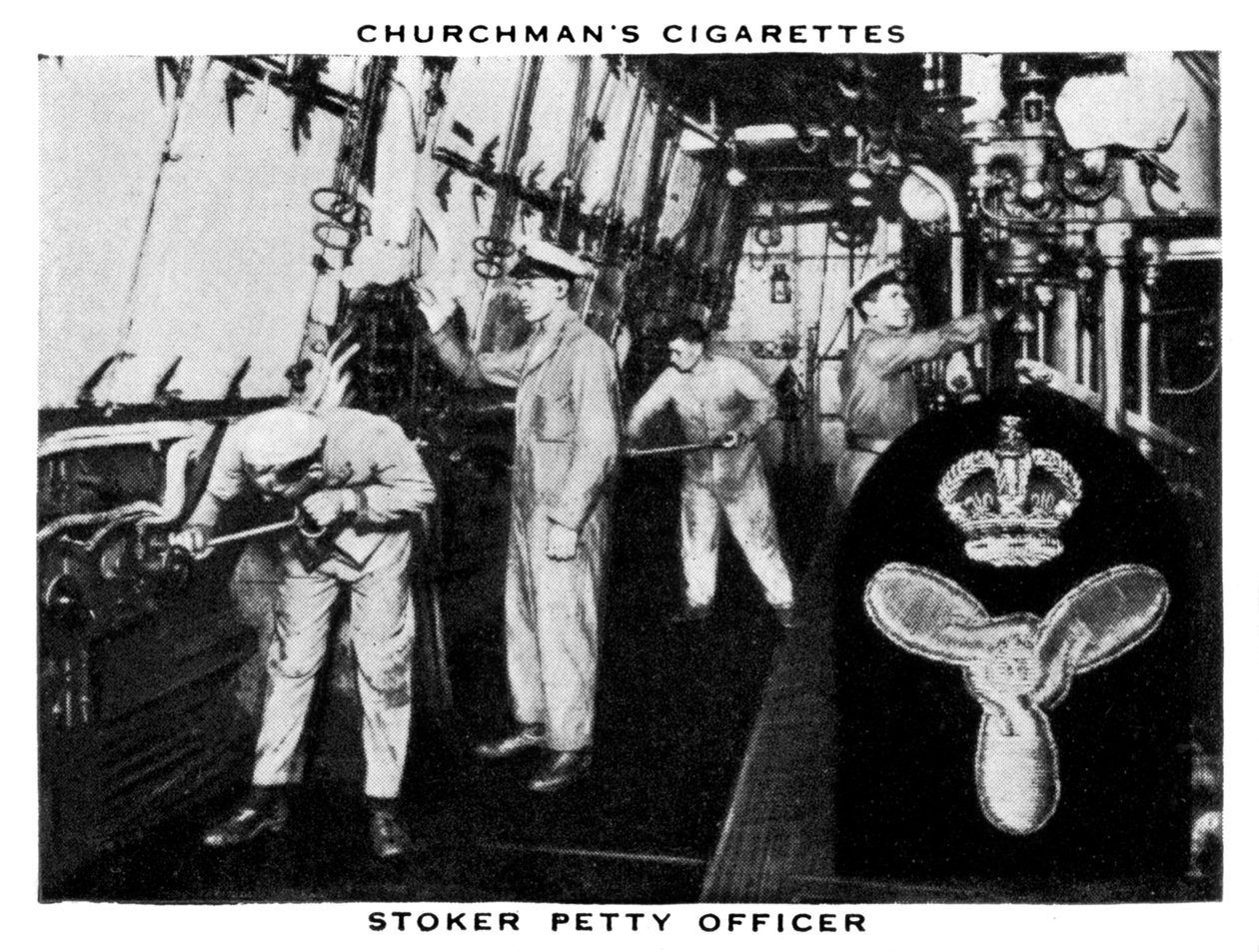 Oficial de fogonero de WA and AC Churchman