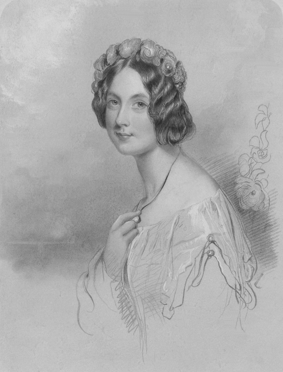 Honorable Helen Duncombe, mediados del siglo XIX de W. H. Egleton