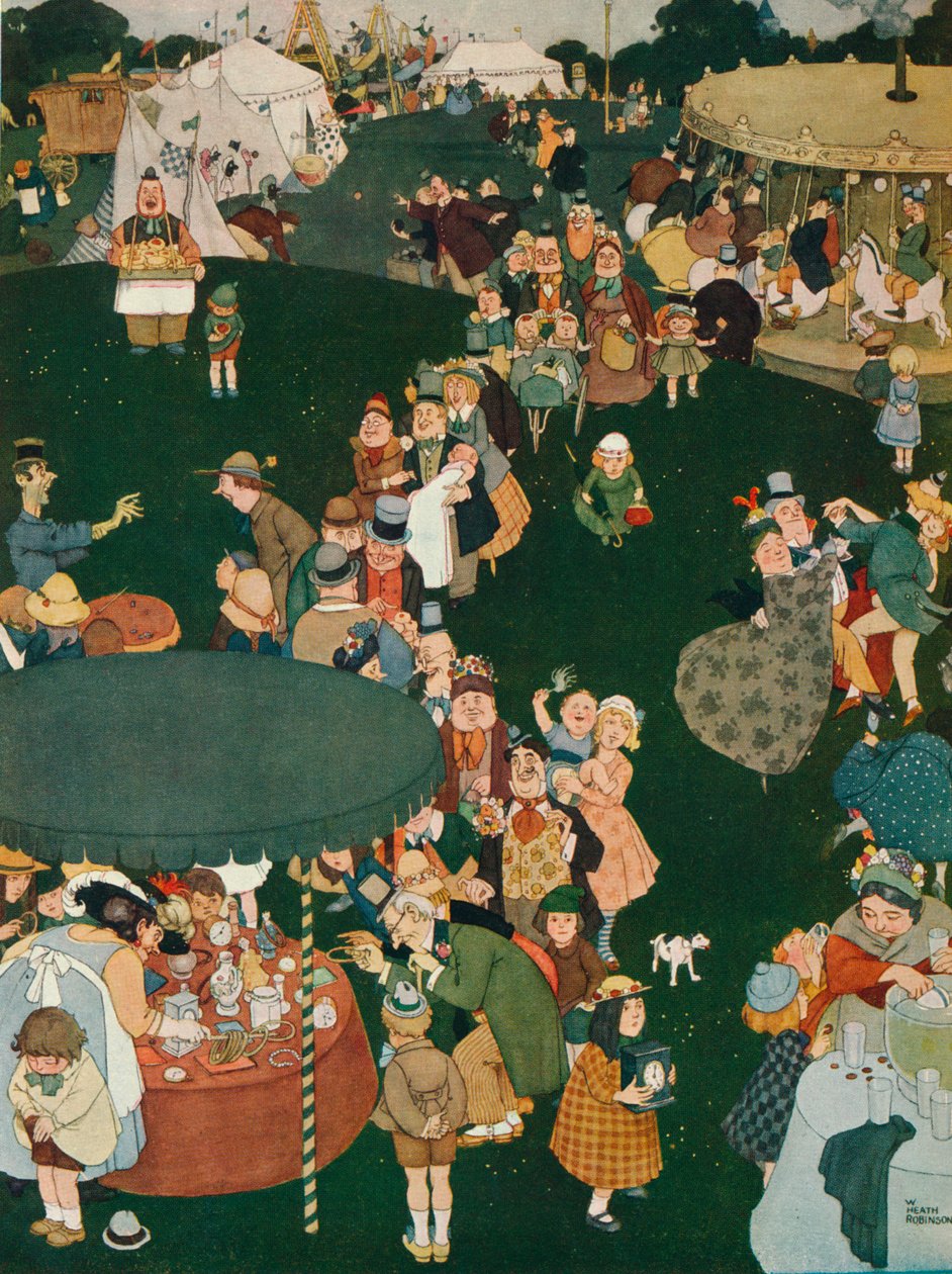 El día de la feria, siglo XIX, 1925 de William Heath Robinson