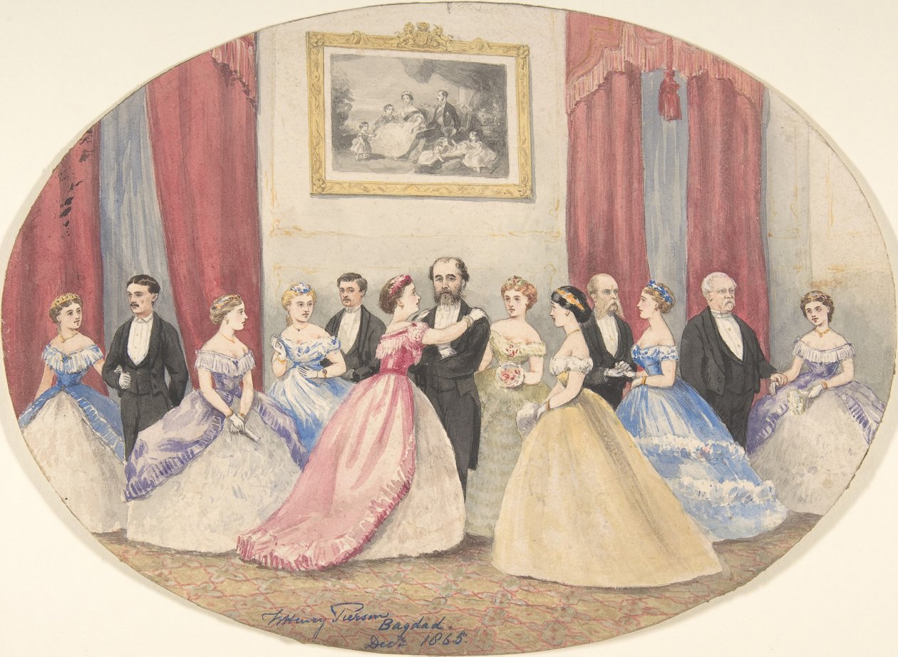 Recepción británica en Bagdad, 1865 de W Henry Pierson