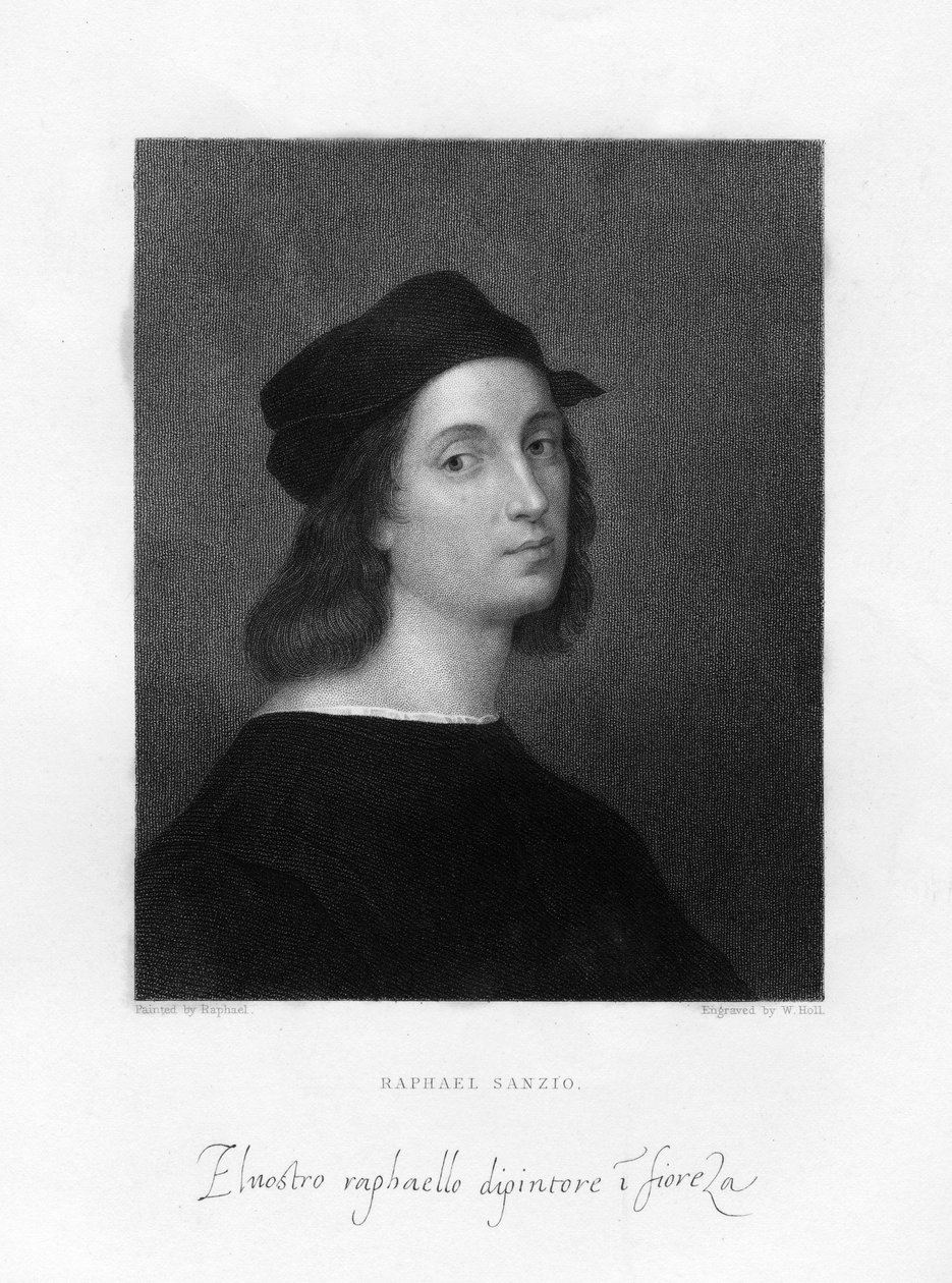 Rafael, maestro pintor florentino, 1834 de W. Holl
