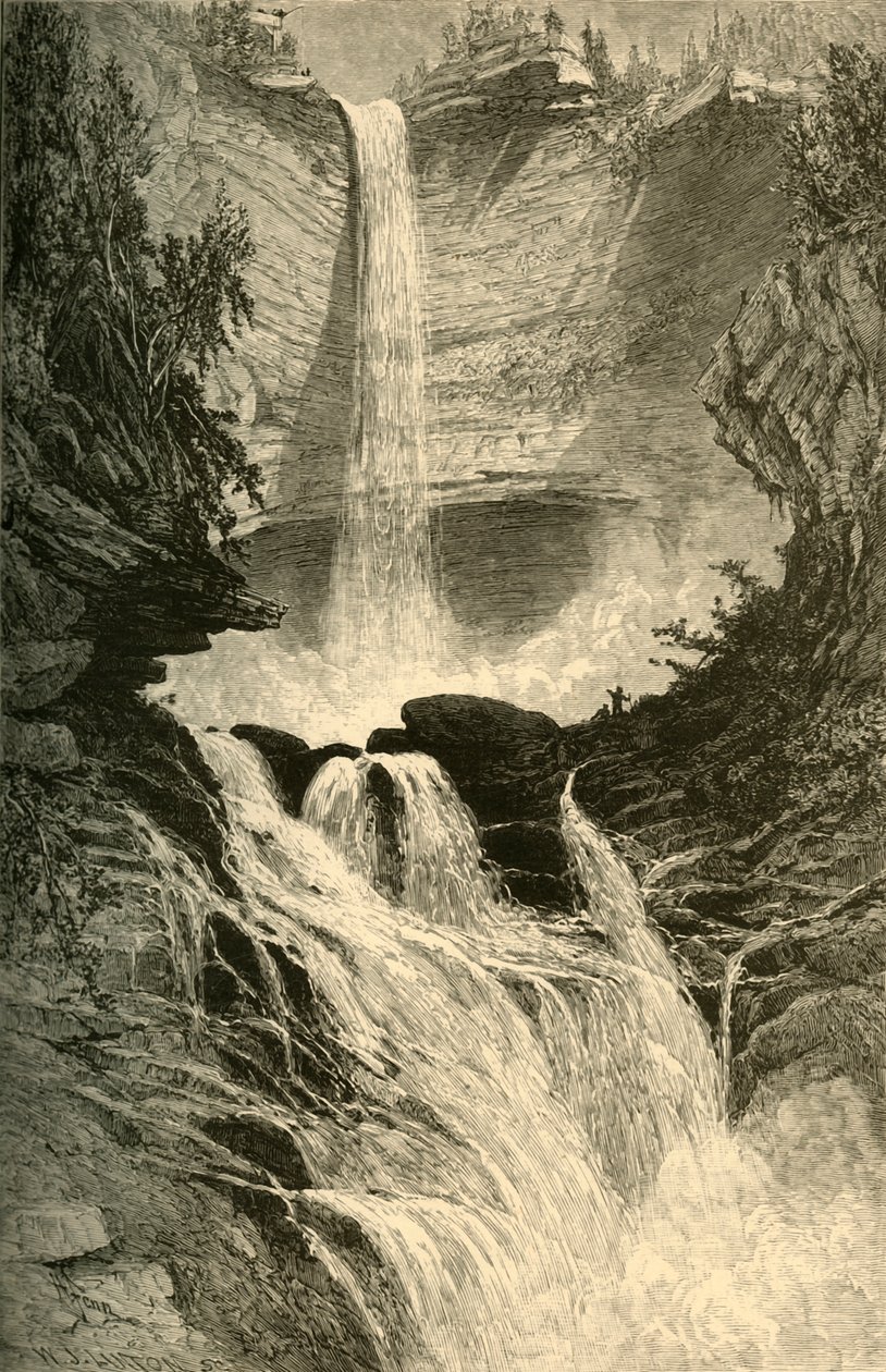 Cataratas de Catskill, 1874 de W. J. Linton