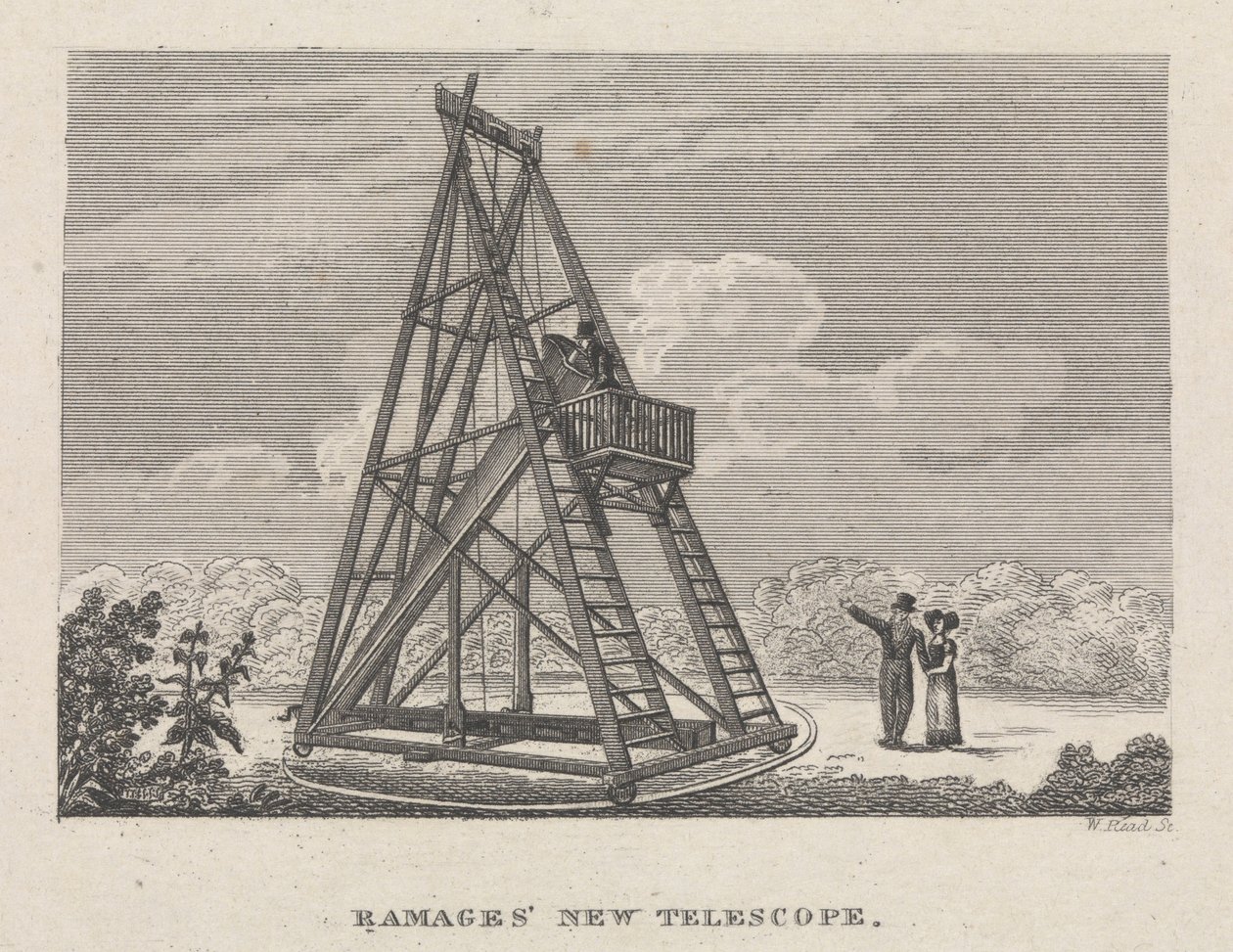 El nuevo telescopio de Ramages de W. Read