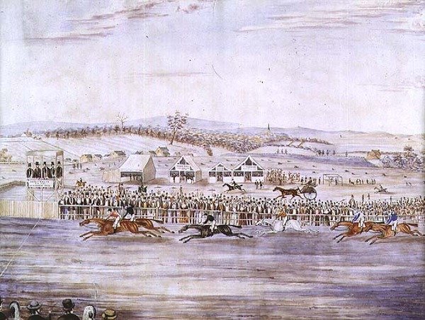 Reunión de carreras en Petersham de W. Scott