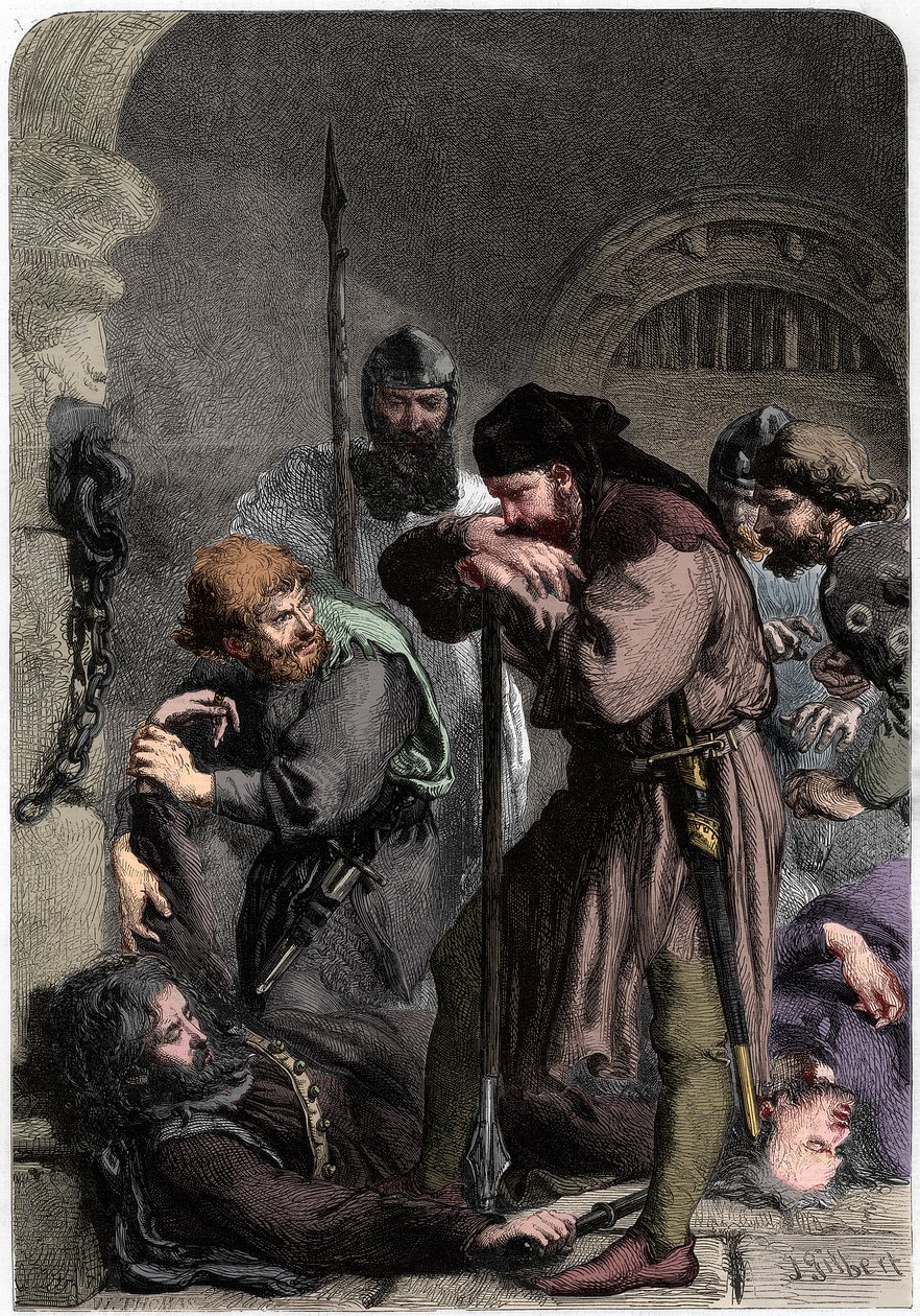 Muerte de Ricardo II, 1861 de W Thomas