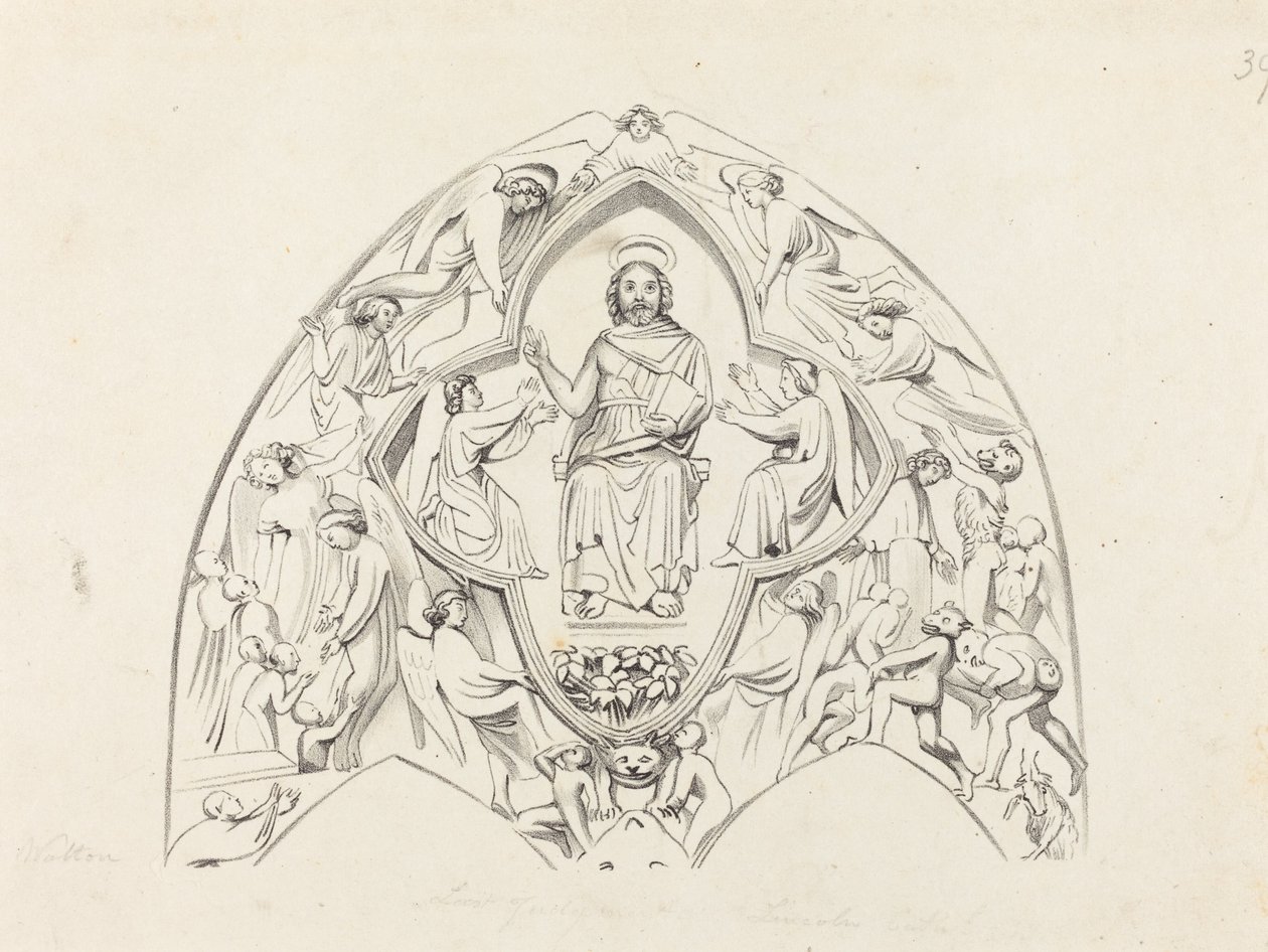 Juicio Final, Catedral de Lincoln de W. Walton after John Flaxman
