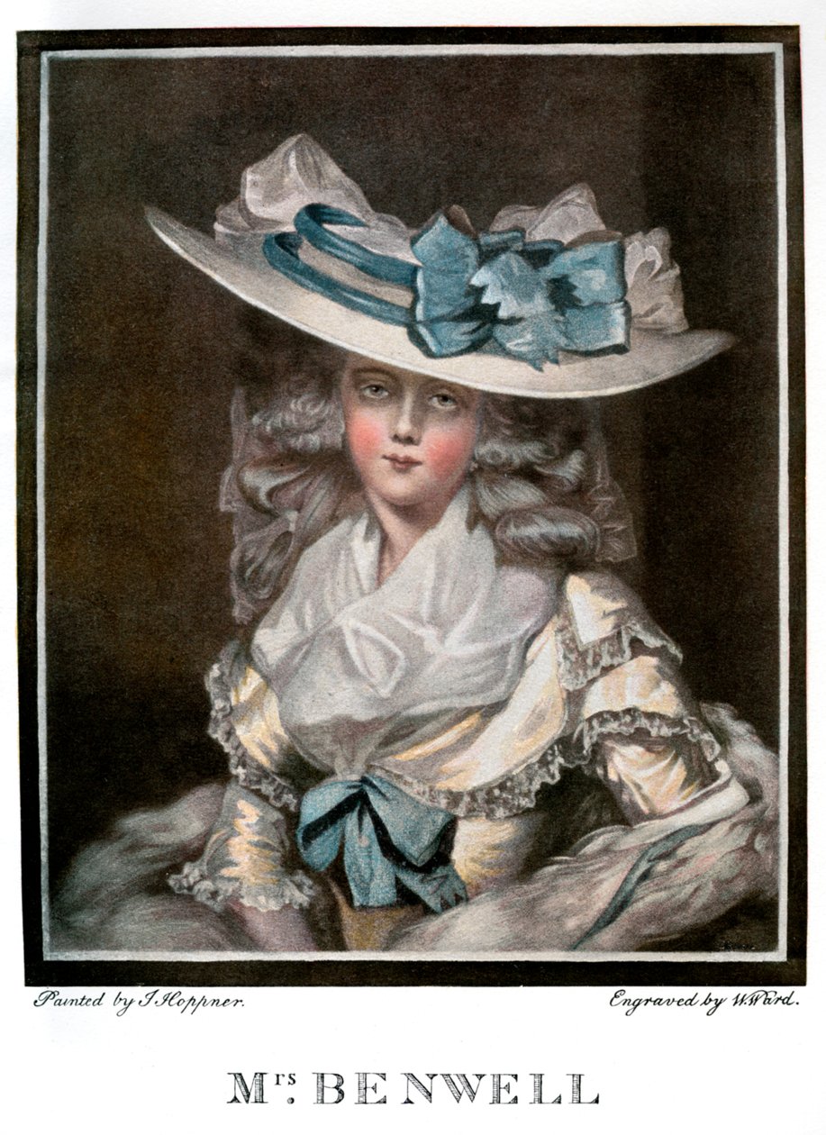 Retrato de Mary Benwell, c1785, 1901 de W Ward