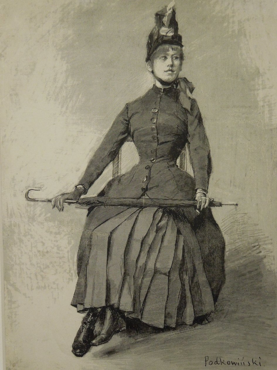Mujer con sombrilla de Władysław Podkowiński