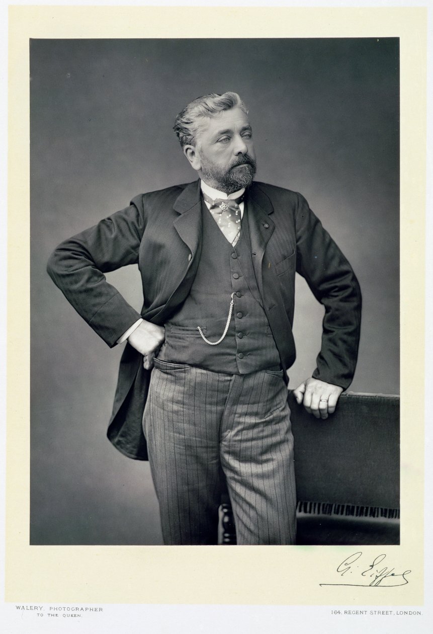 Alexandre Gustave Eiffel, ingeniero francés, finales del siglo XIX de Walery