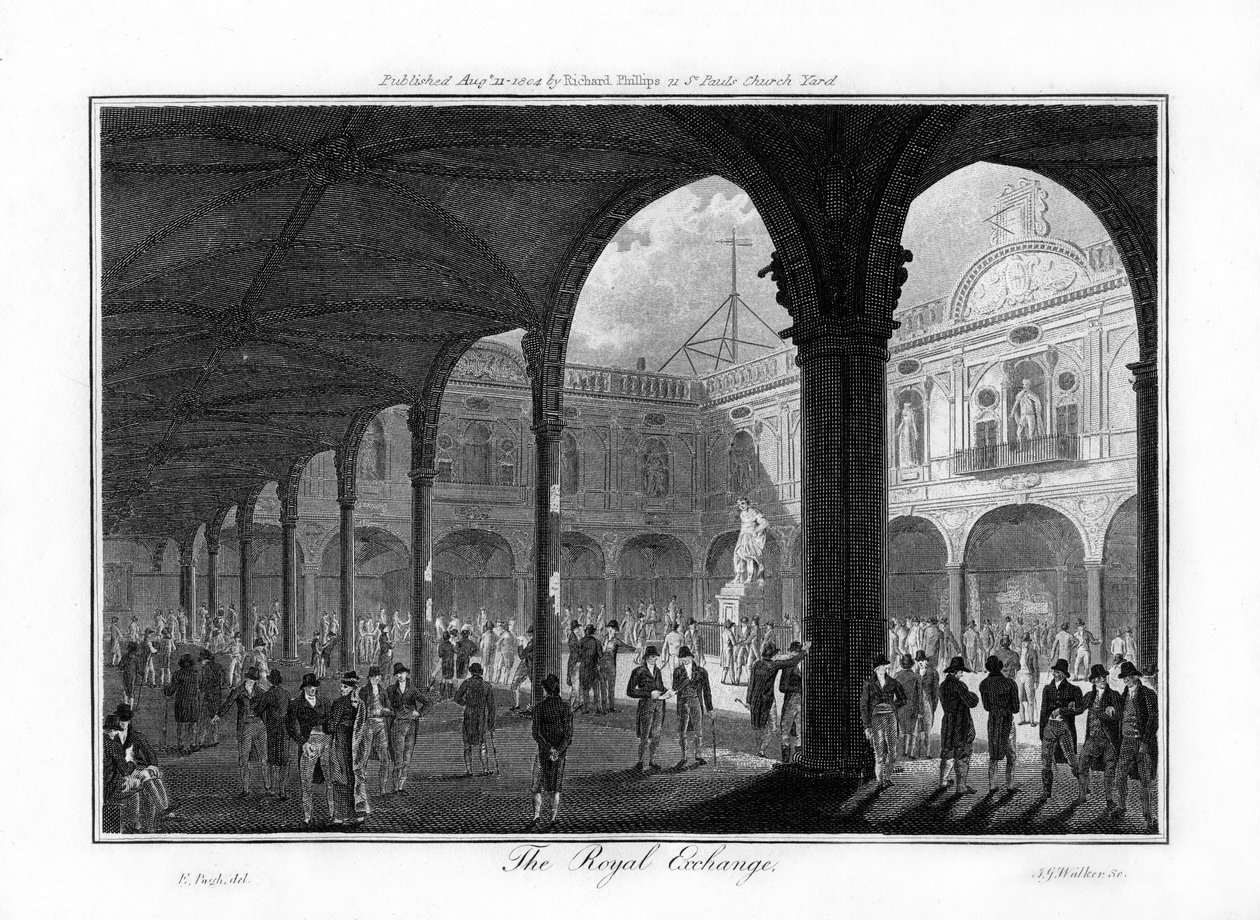 La Bolsa Real, Londres, 1804 de Walker