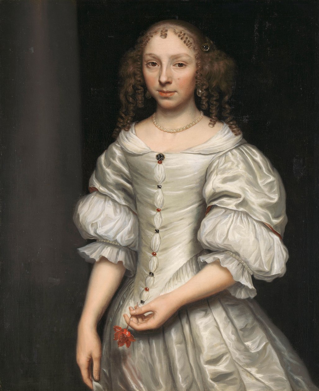 Retrato de una mujer de Wallerant Vaillant (attributed to)